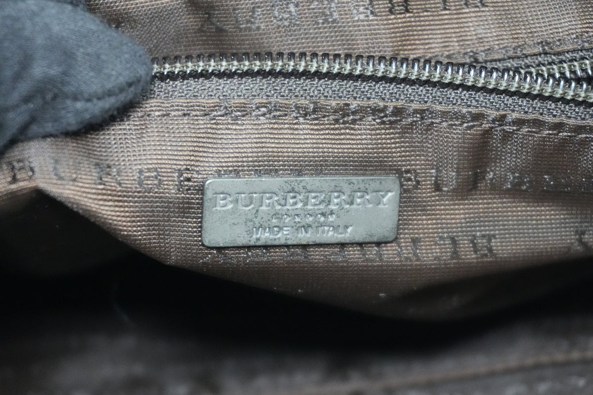 Pre-Owned Burberry Nova Check Tote Bag Beige