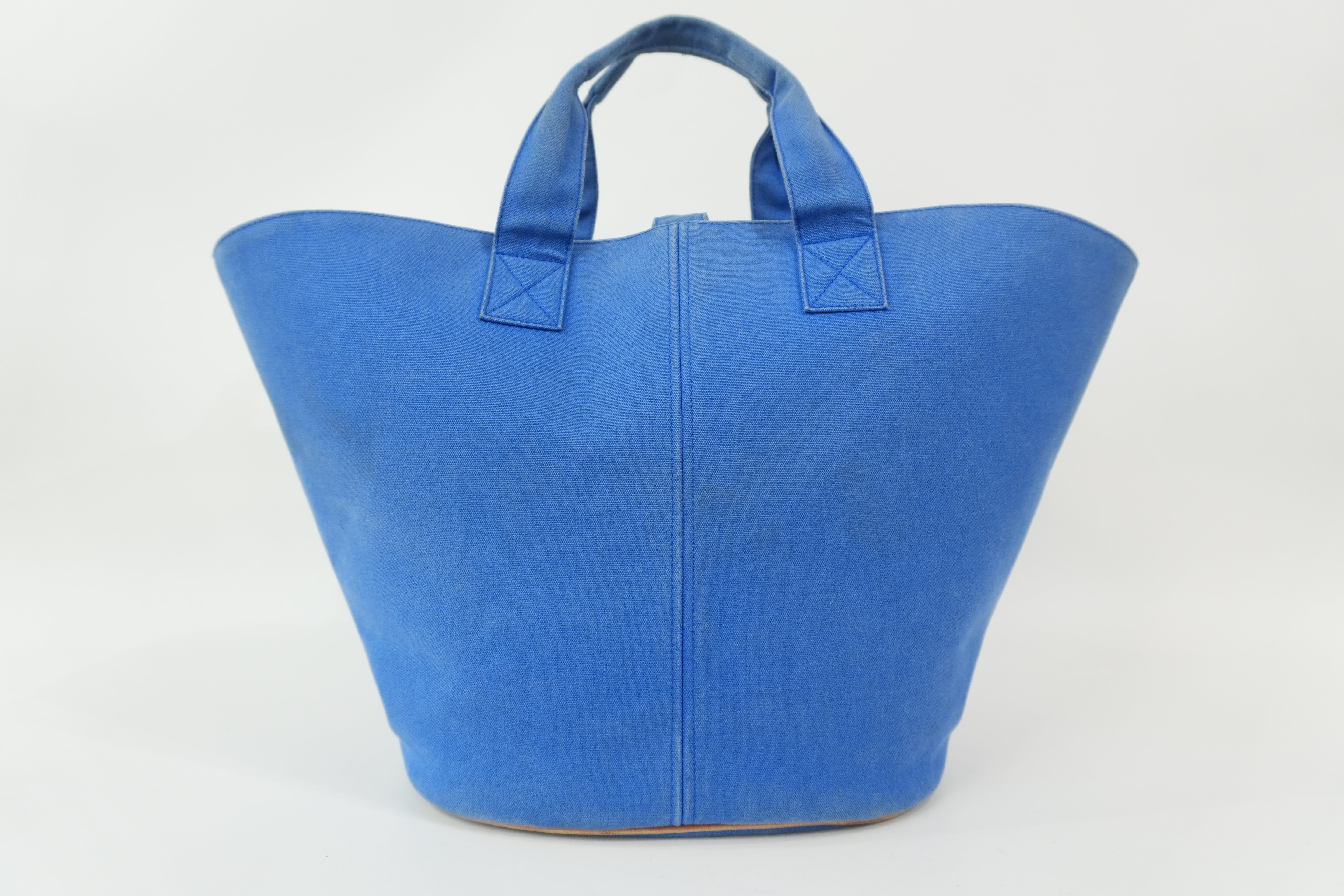 Pre-Owned Hermes Panier De Plague Handbag Blue