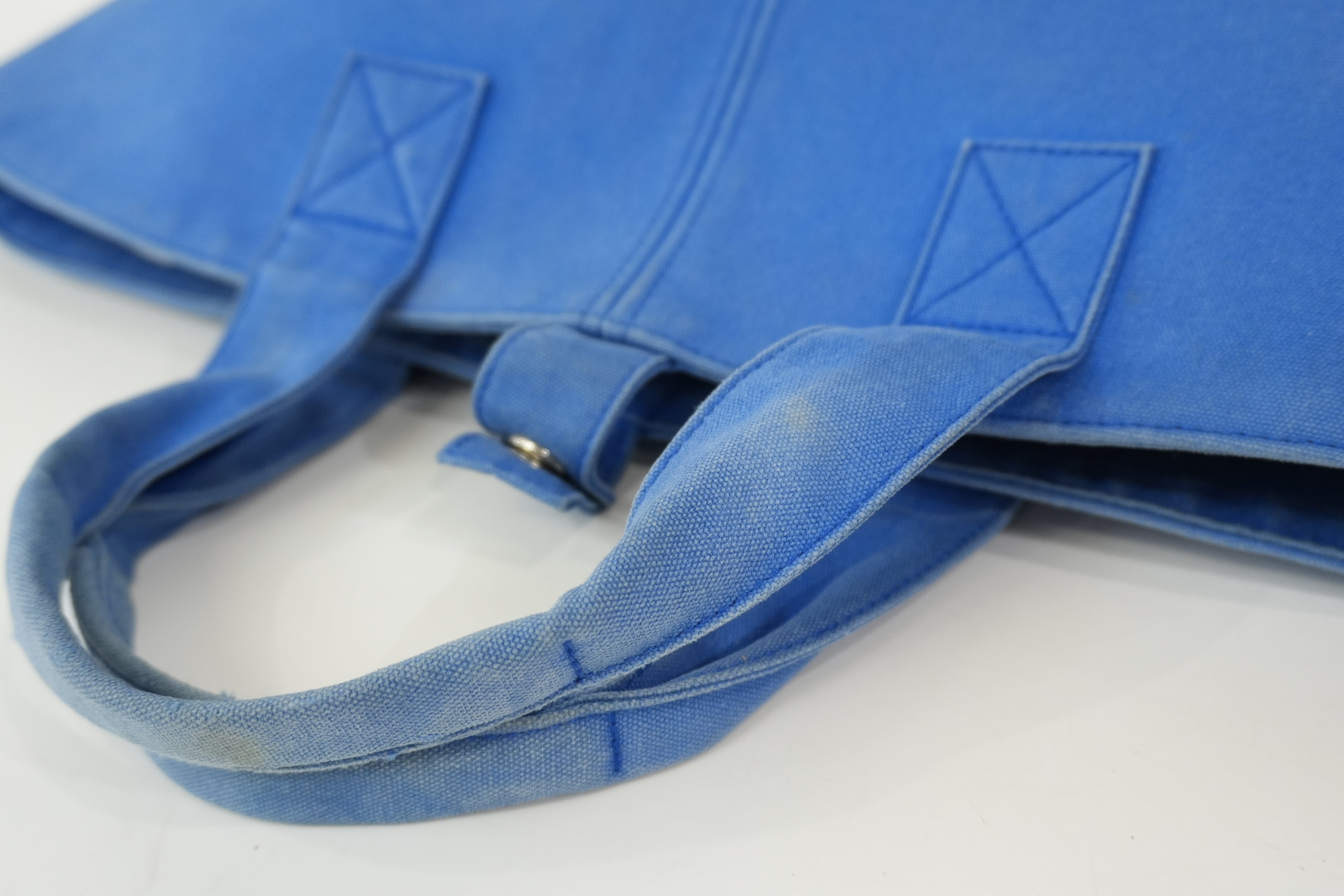 Pre-Owned Hermes Panier De Plague Handbag Blue