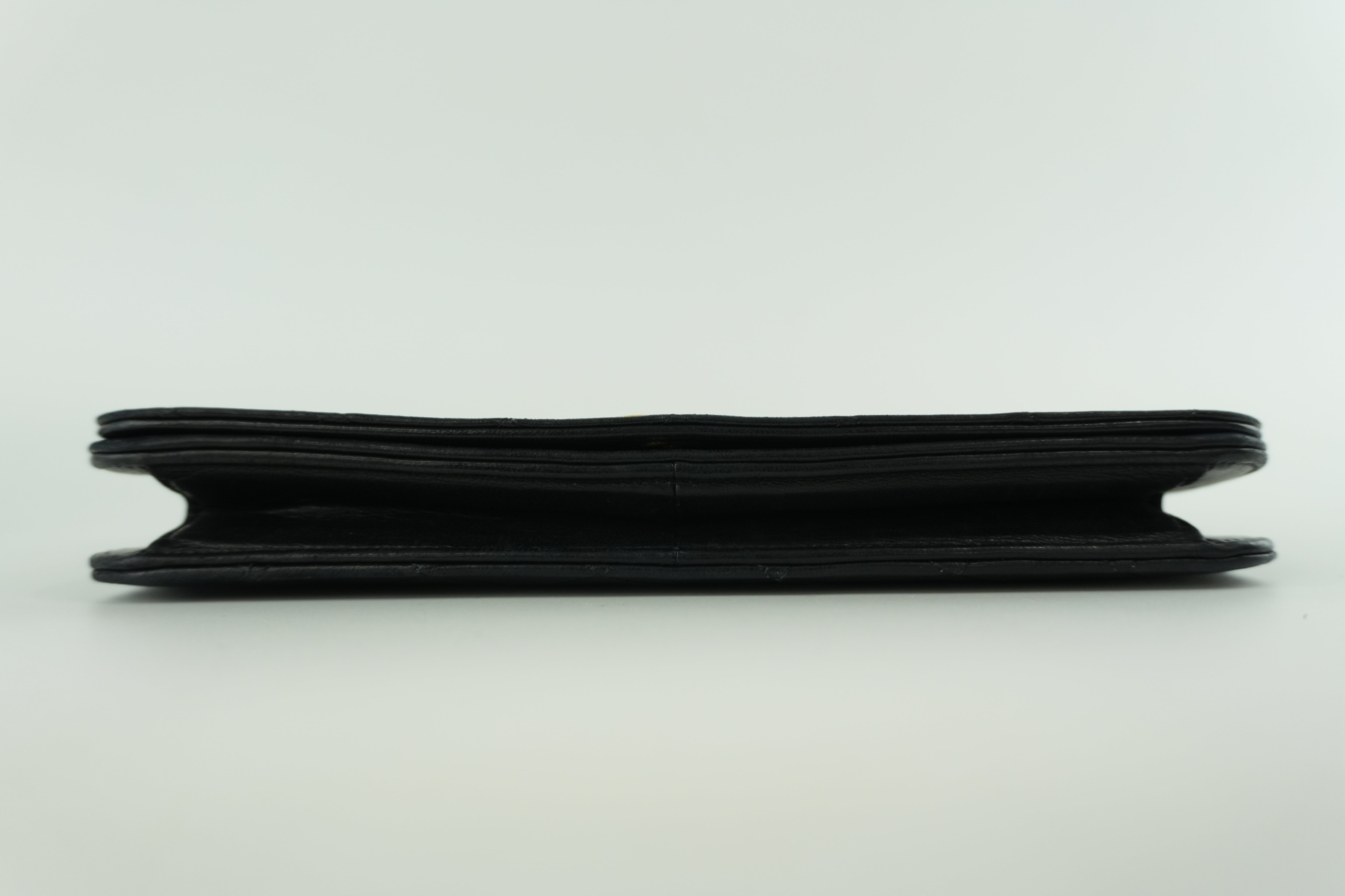 Pre-owned Chanel Lambskin Leather Chain Shoulder Bag Black