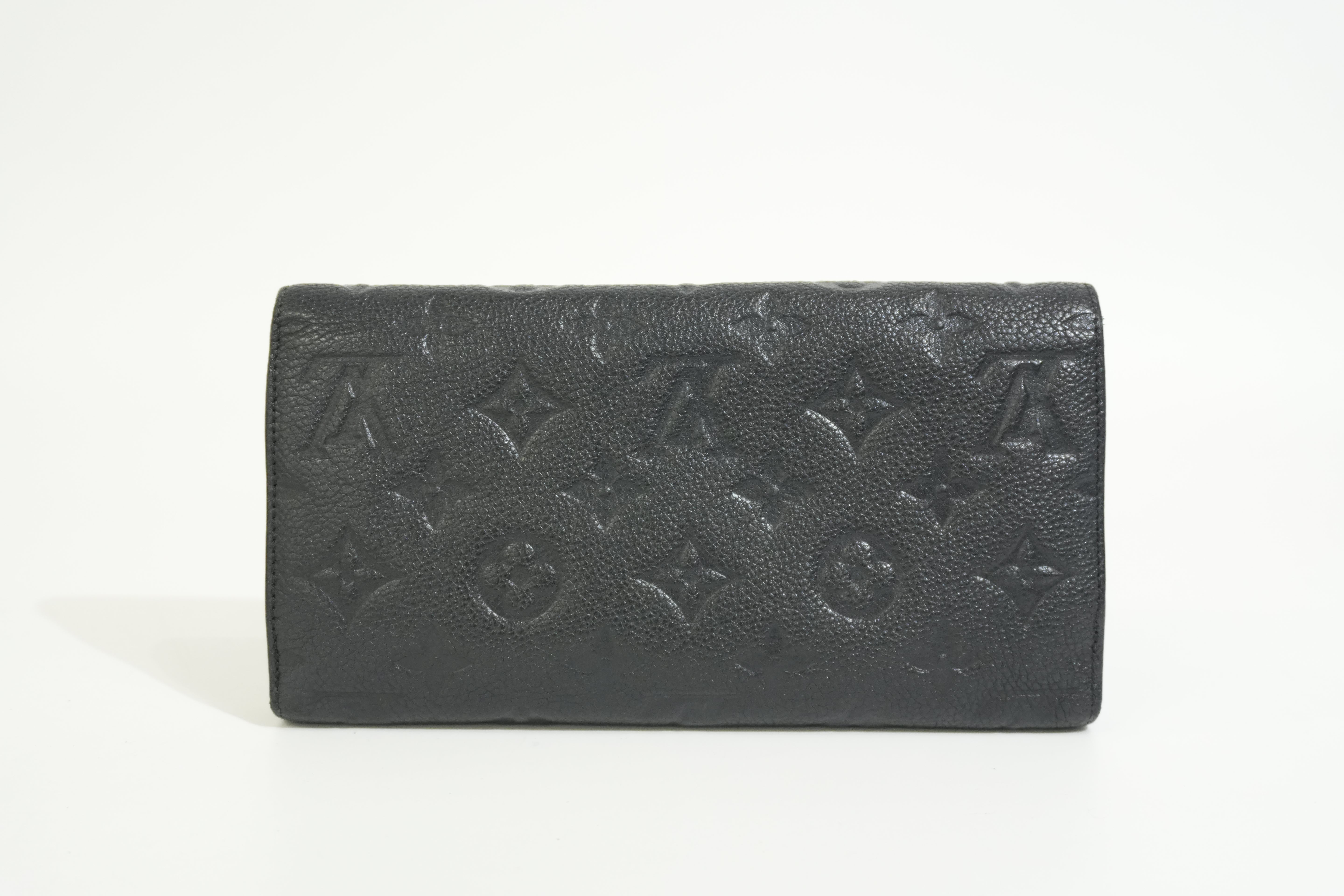 Pre-owned Louis Vuitton Empriente Virtuose Wallet Navy Blue