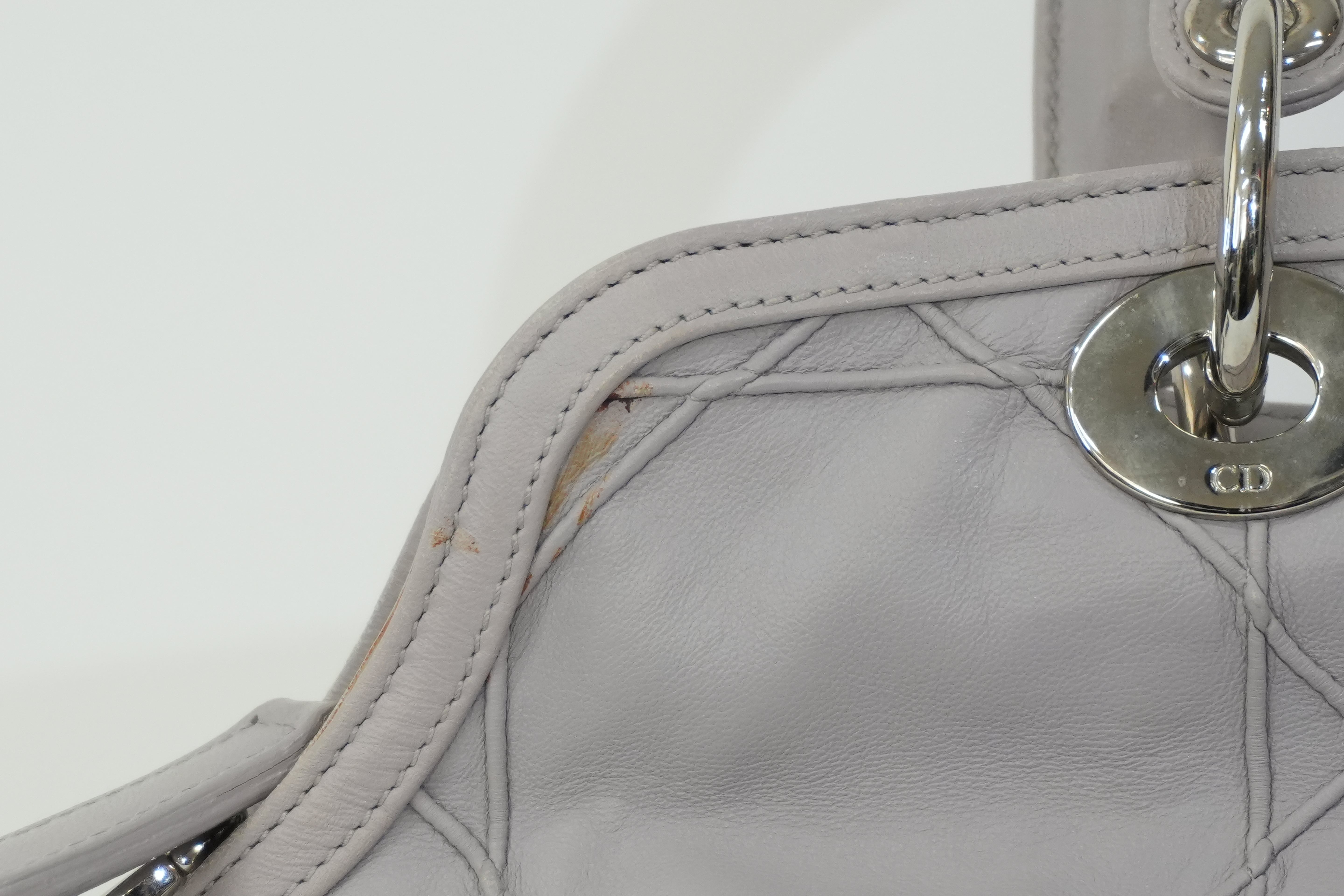 Pre-owned Christian Dior Two Way Granville Shoulder Bag Purple