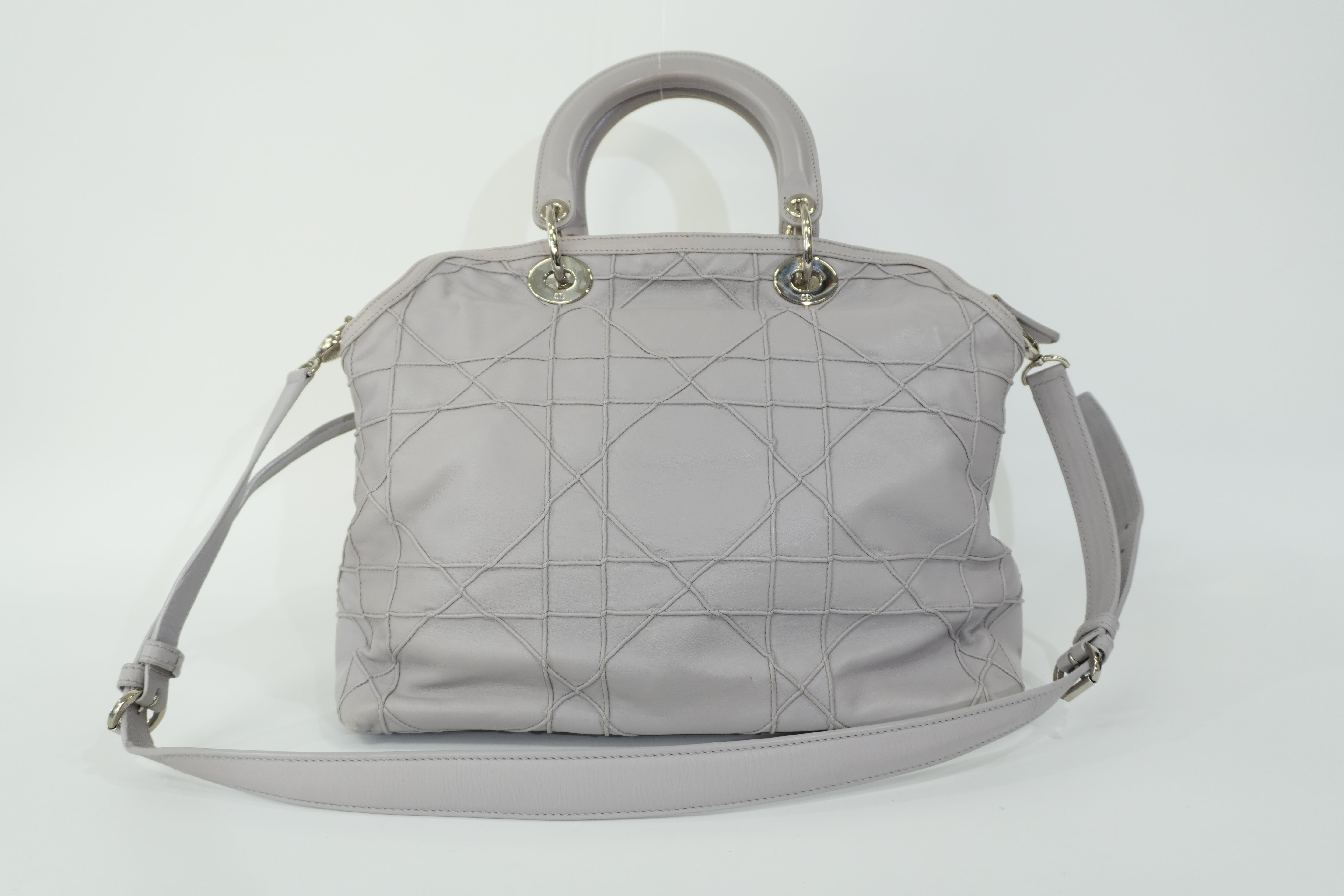 Pre-owned Christian Dior Two Way Granville Shoulder Bag Purple