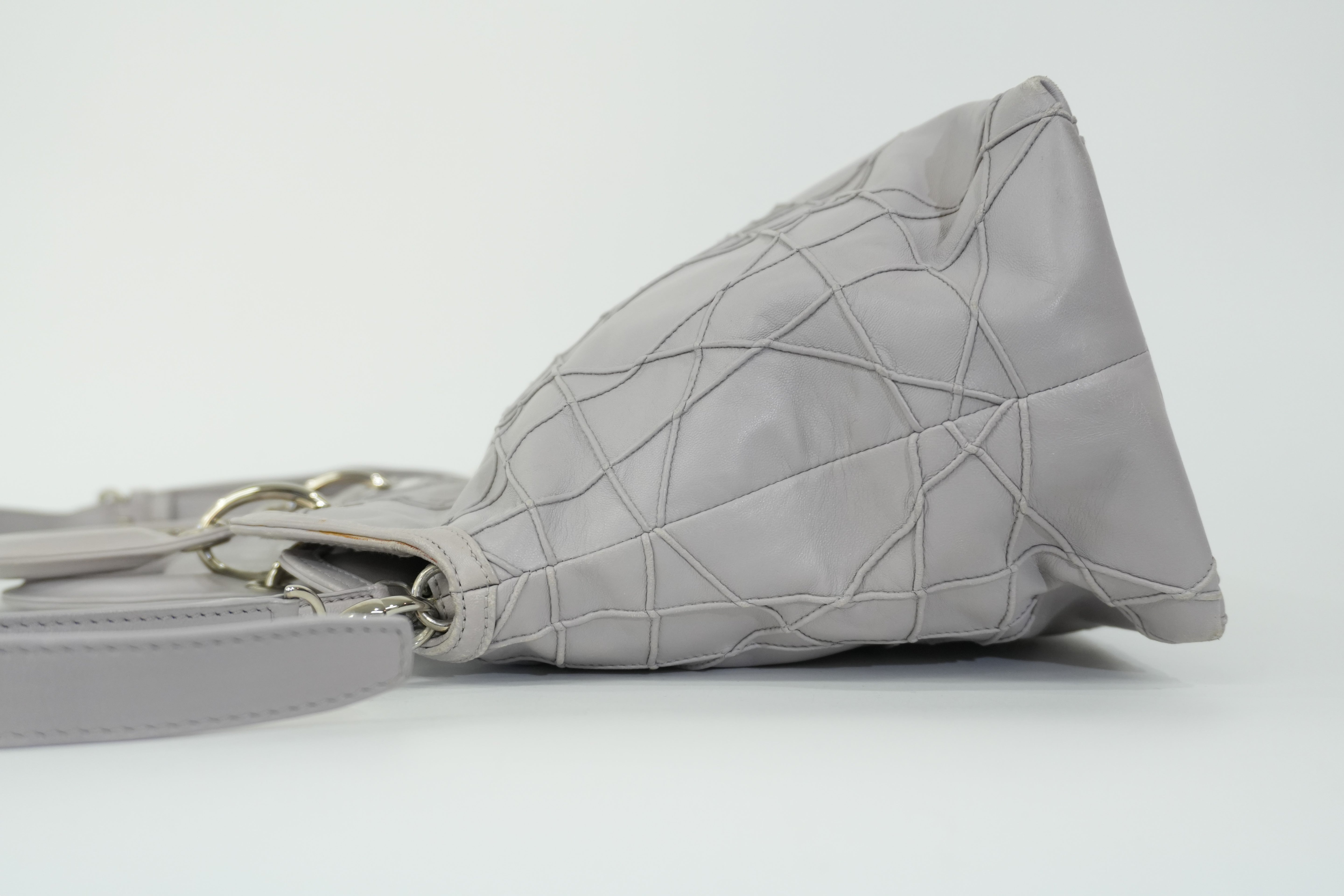 Pre-owned Christian Dior Two Way Granville Shoulder Bag Purple