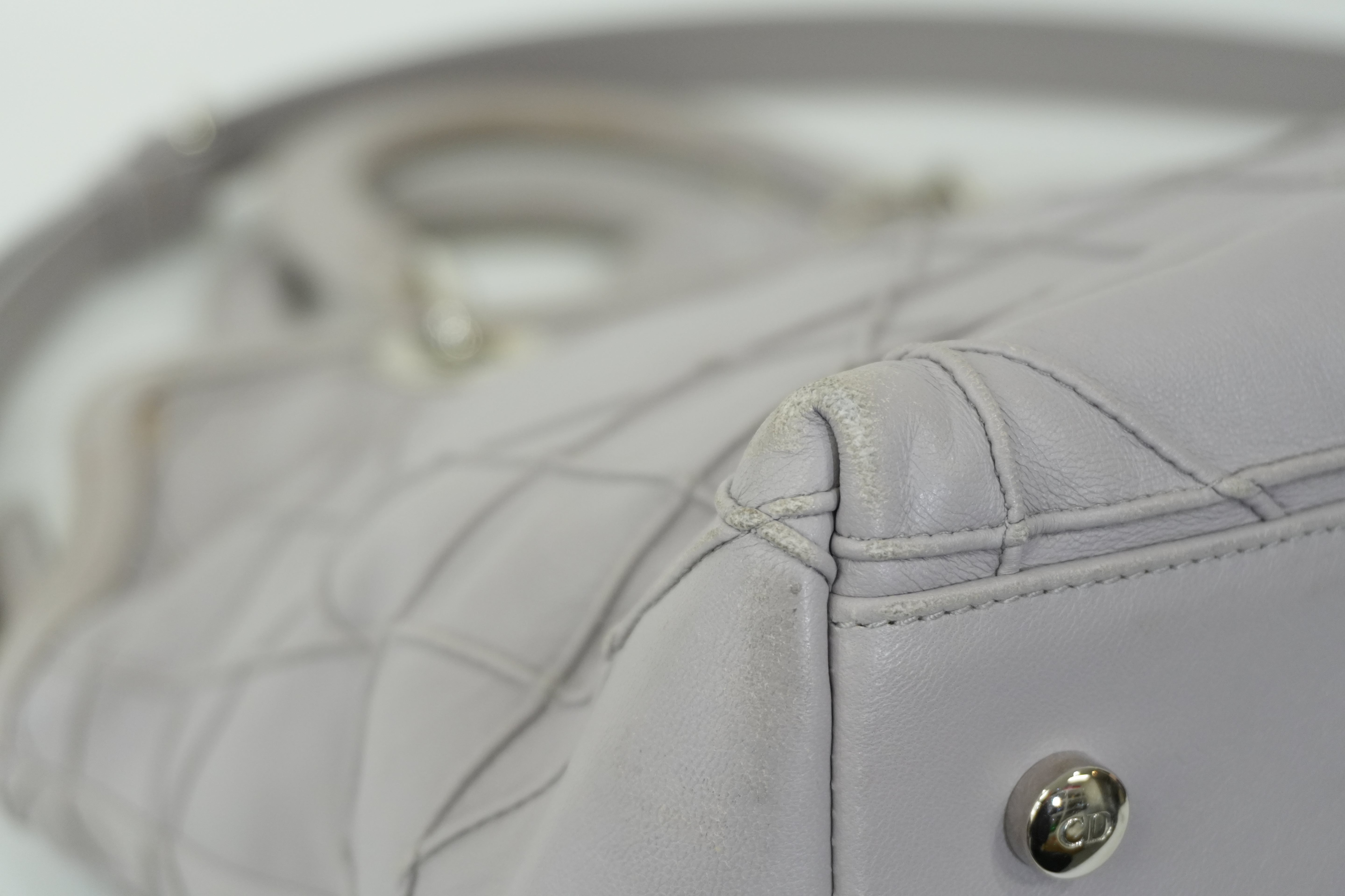 Pre-owned Christian Dior Two Way Granville Shoulder Bag Purple