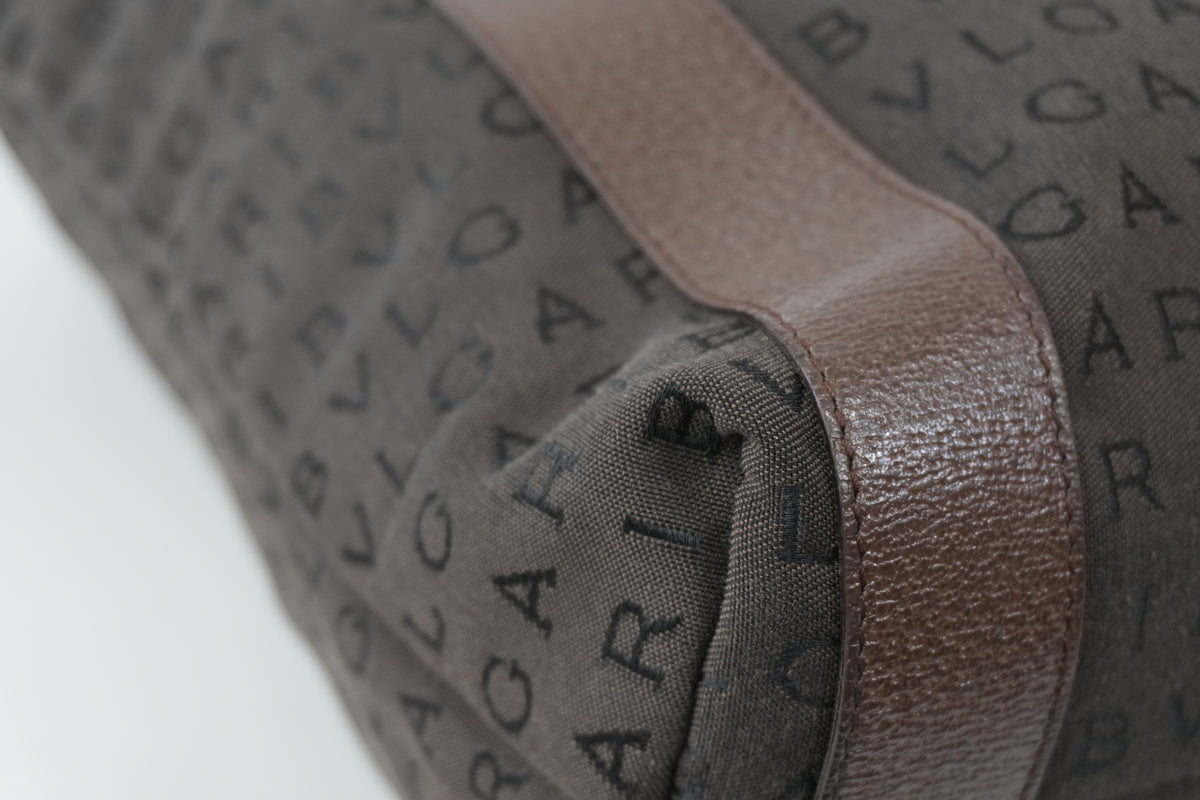 Pre-Owned Bulgari Tote Bag Brown