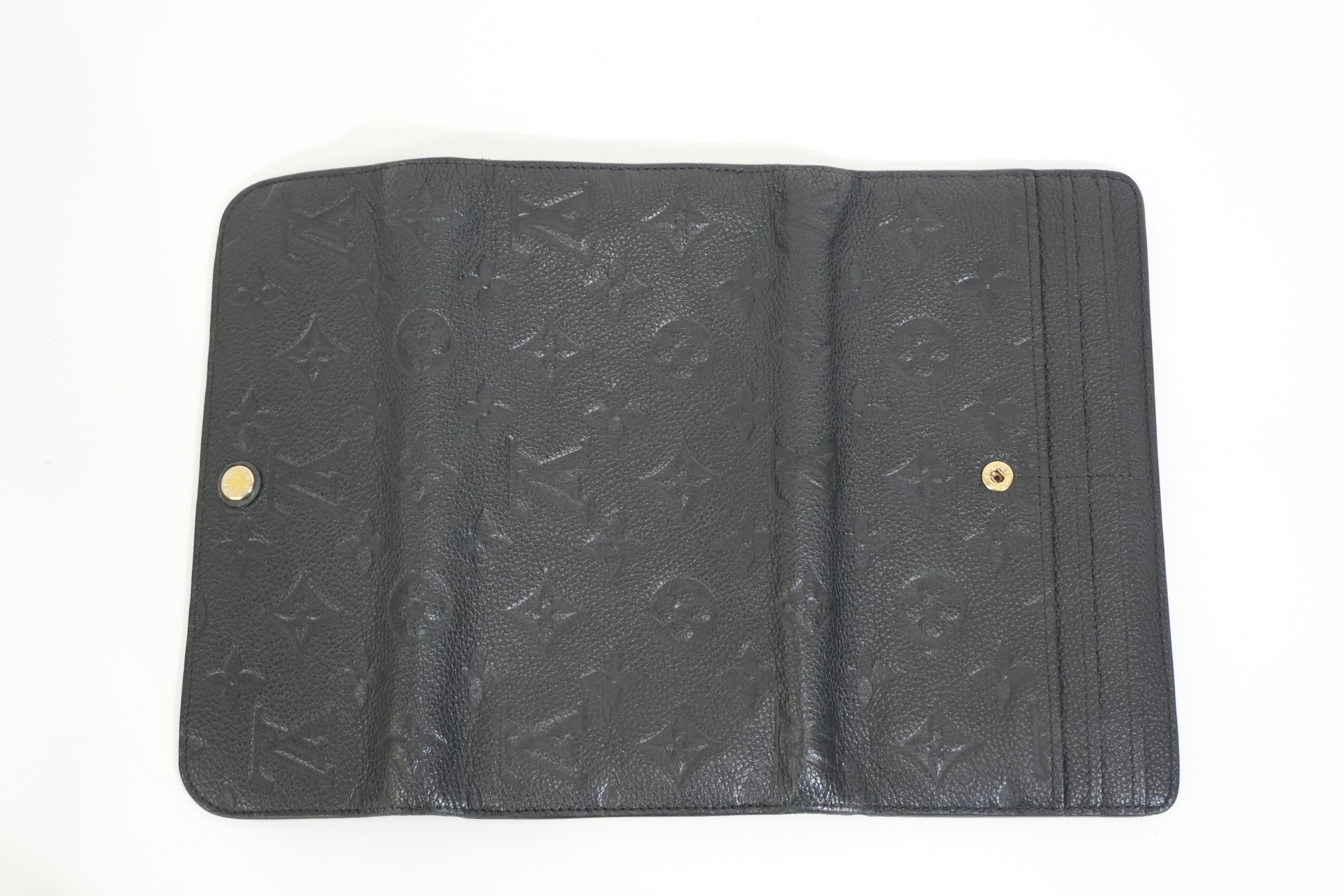 Pre-owned Louis Vuitton Empriente Virtuose Wallet Navy Blue