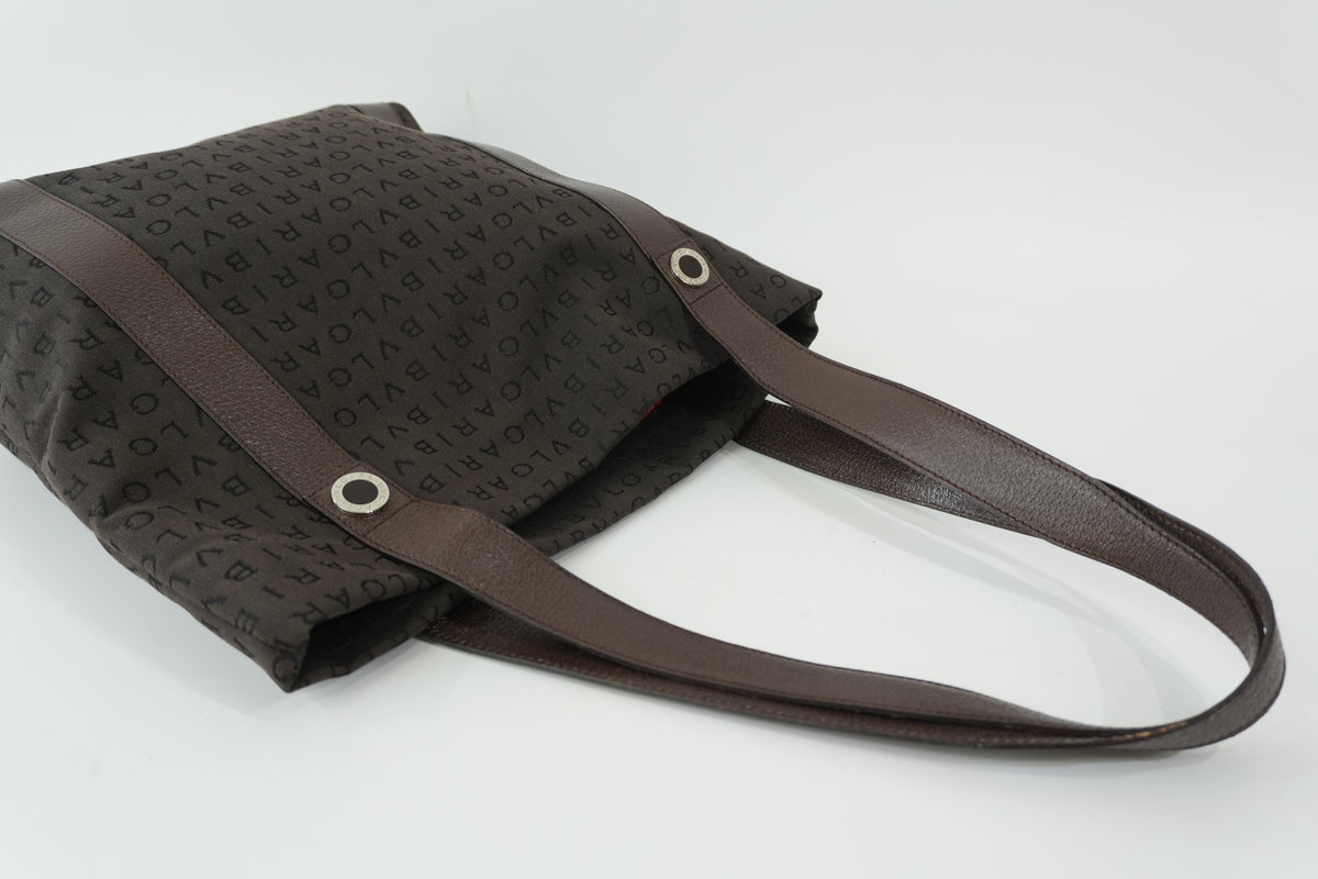 Pre-Owned Bulgari Tote Bag Brown