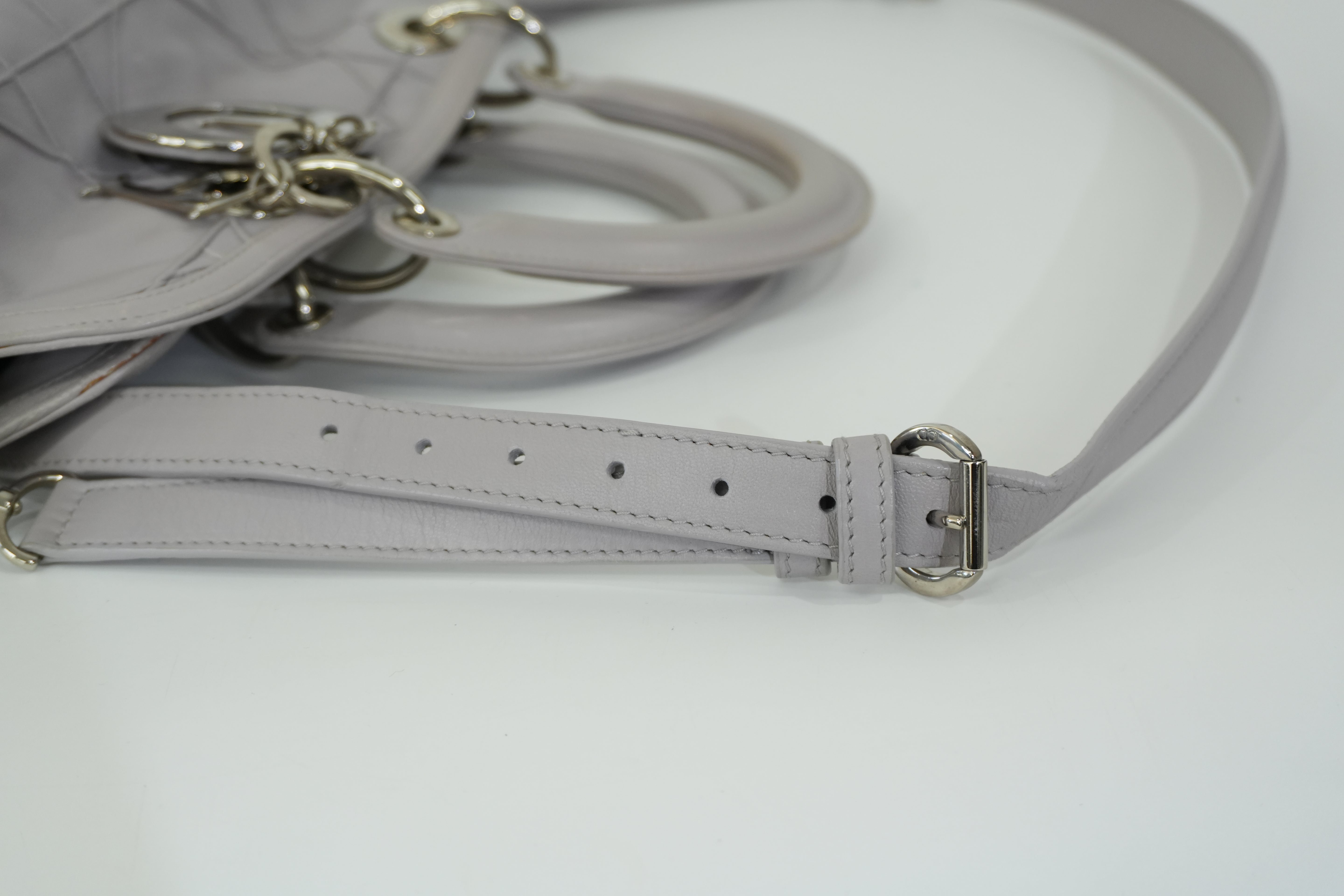 Pre-owned Christian Dior Two Way Granville Shoulder Bag Purple