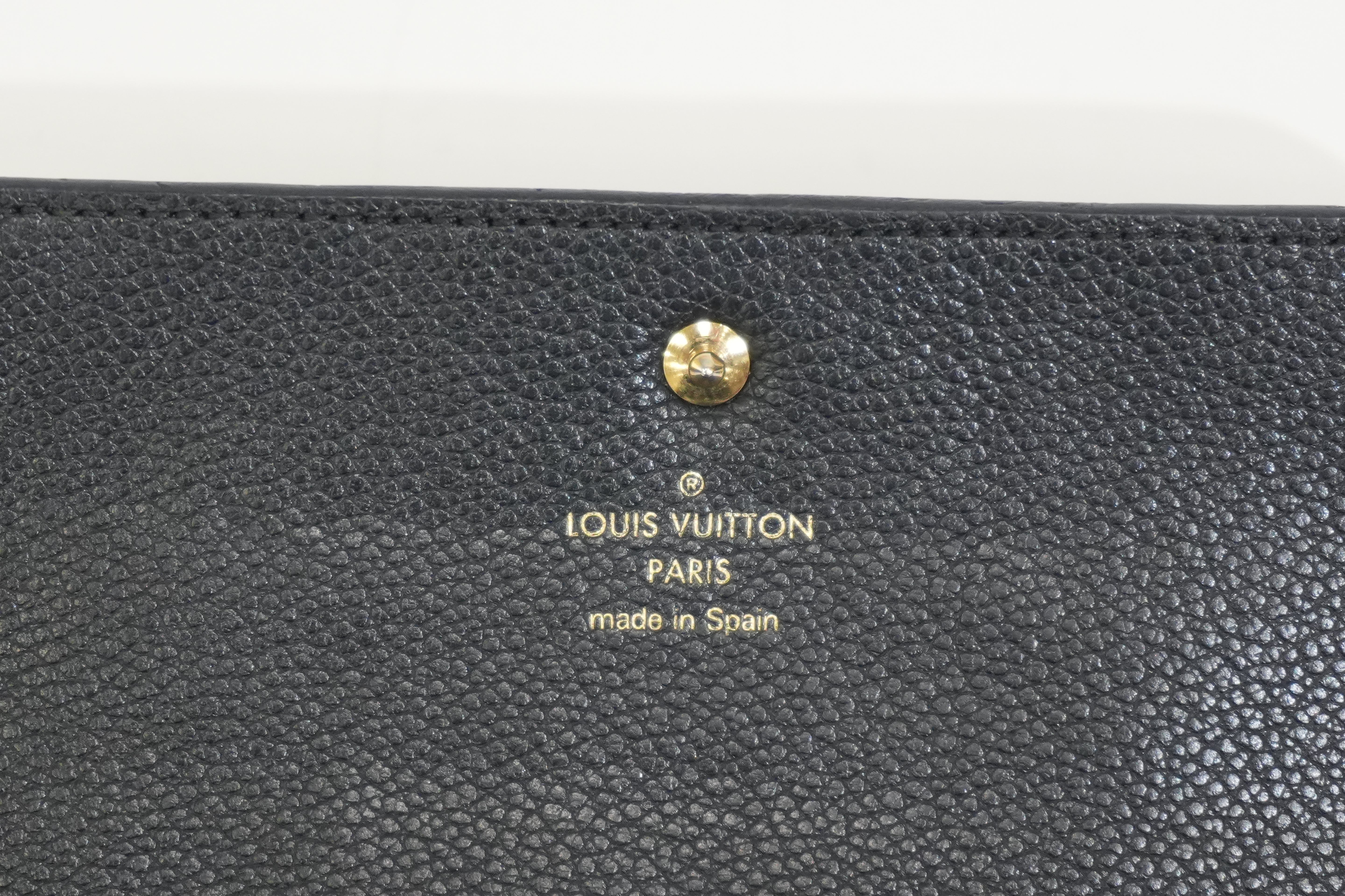 Pre-owned Louis Vuitton Empriente Virtuose Wallet Navy Blue