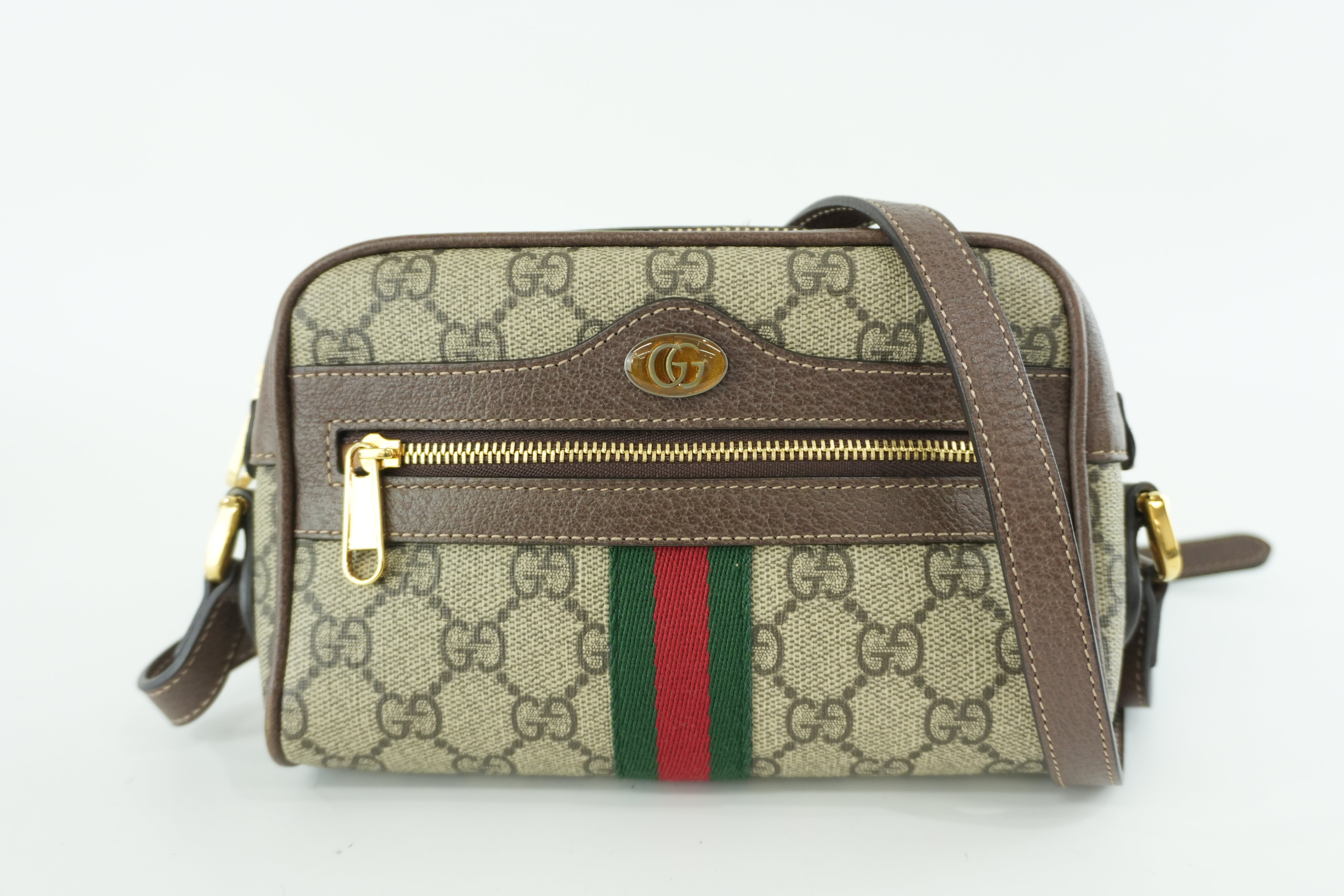 Gucci Canvas Ophidia Mini Shoulder Bag Used