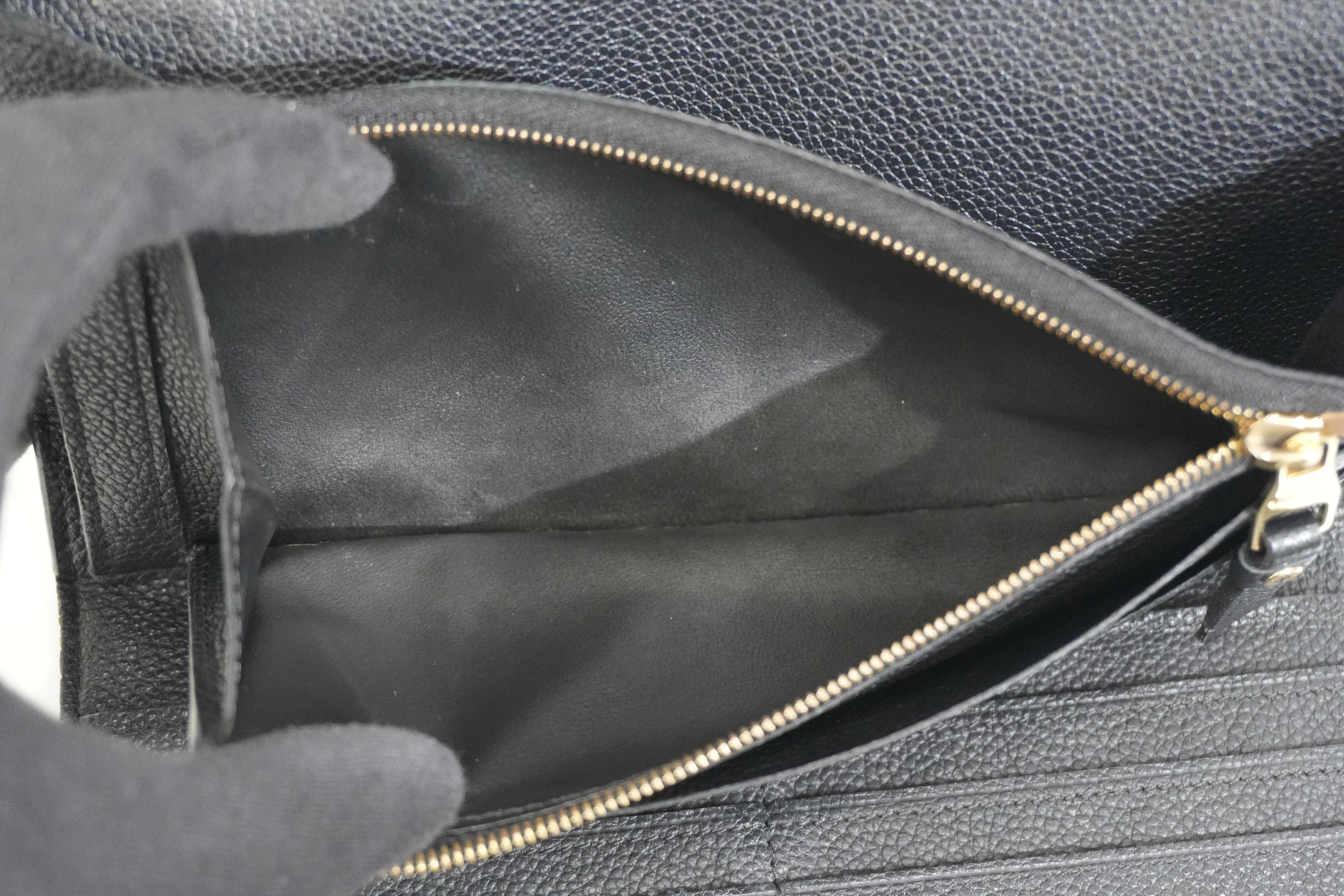 Pre-owned Louis Vuitton Empriente Virtuose Wallet Navy Blue