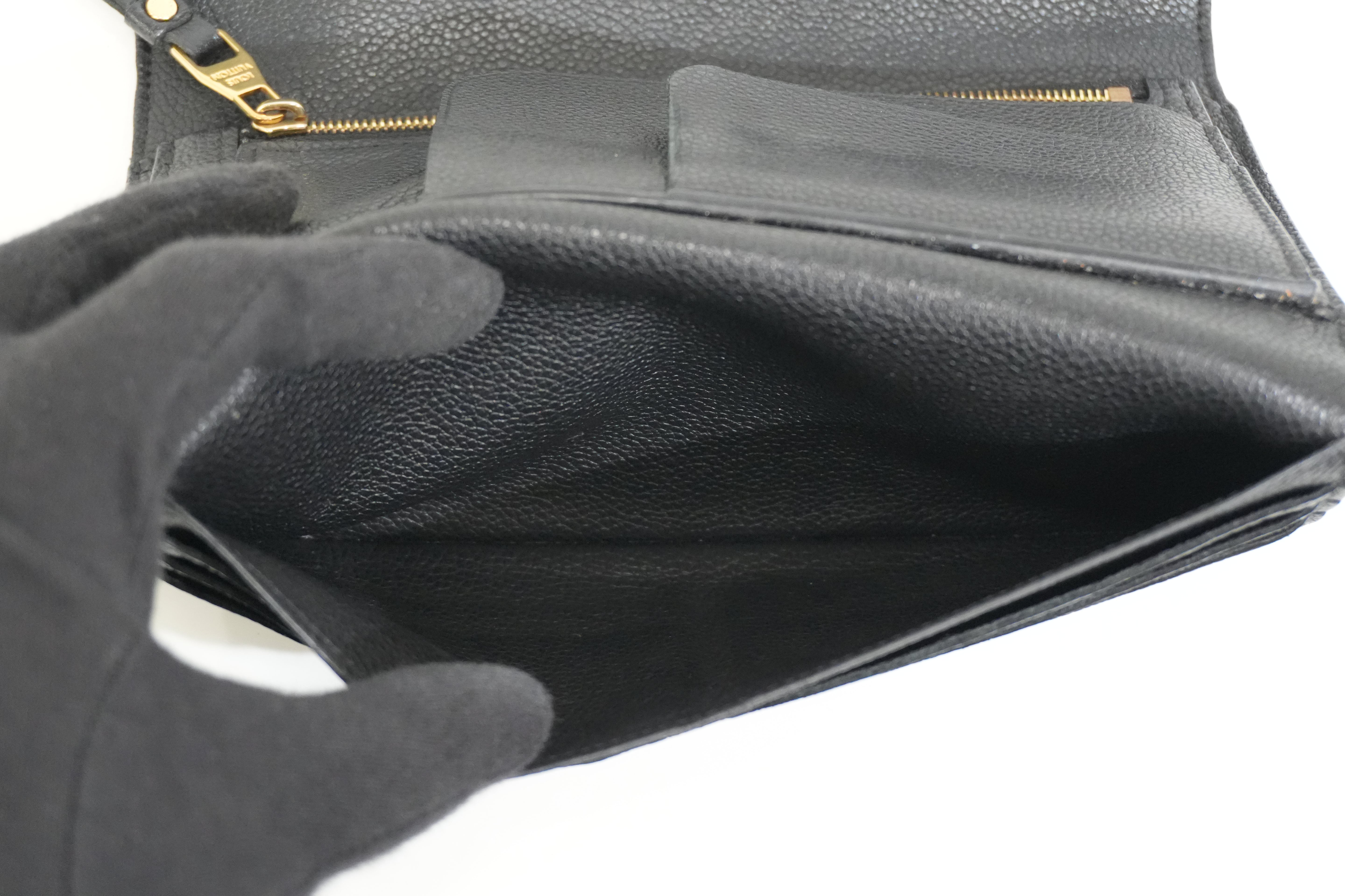 Pre-owned Louis Vuitton Empriente Virtuose Wallet Navy Blue