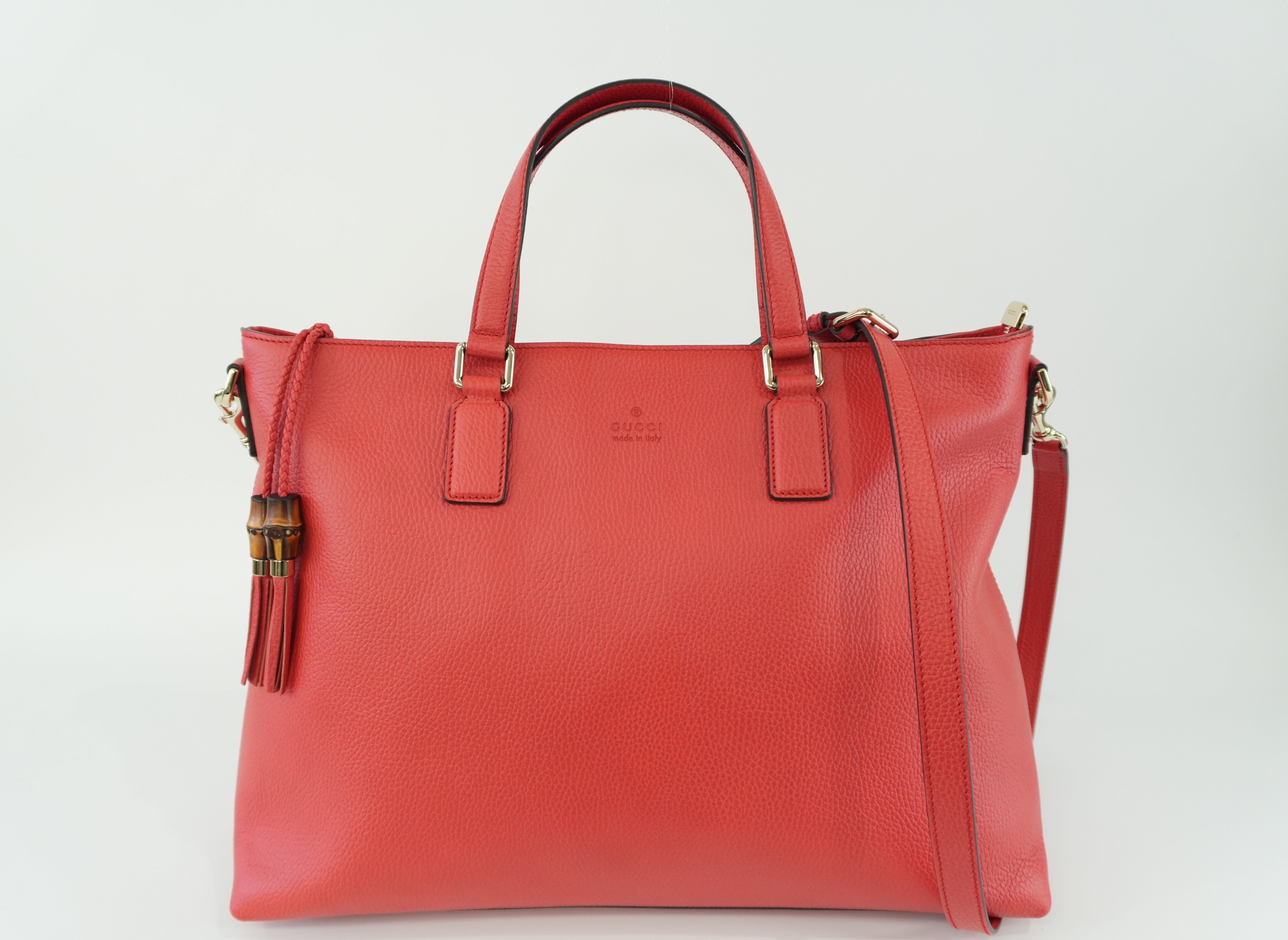 Gucci Two Way Bag Red Used