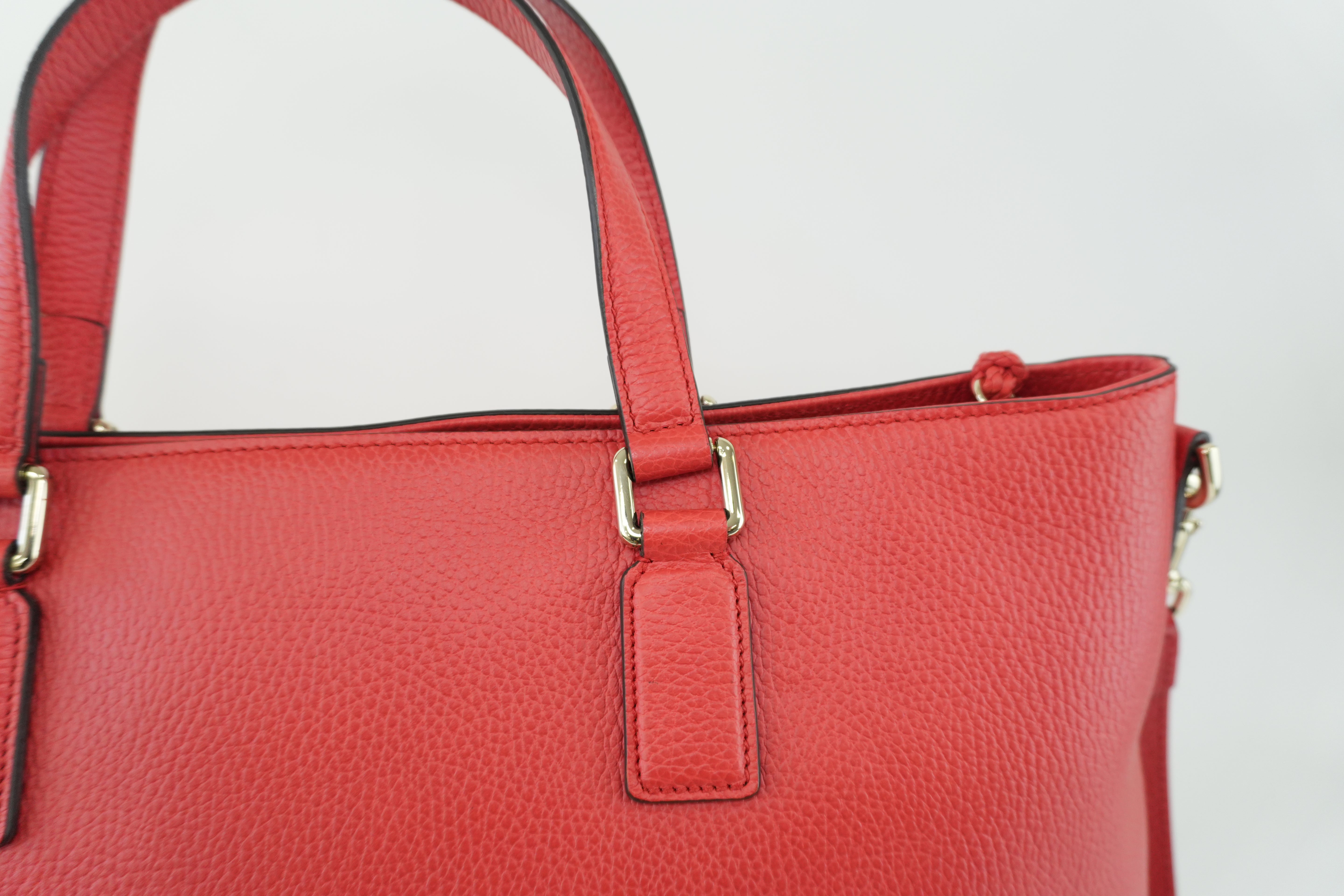 Gucci Two Way Bag Red Used