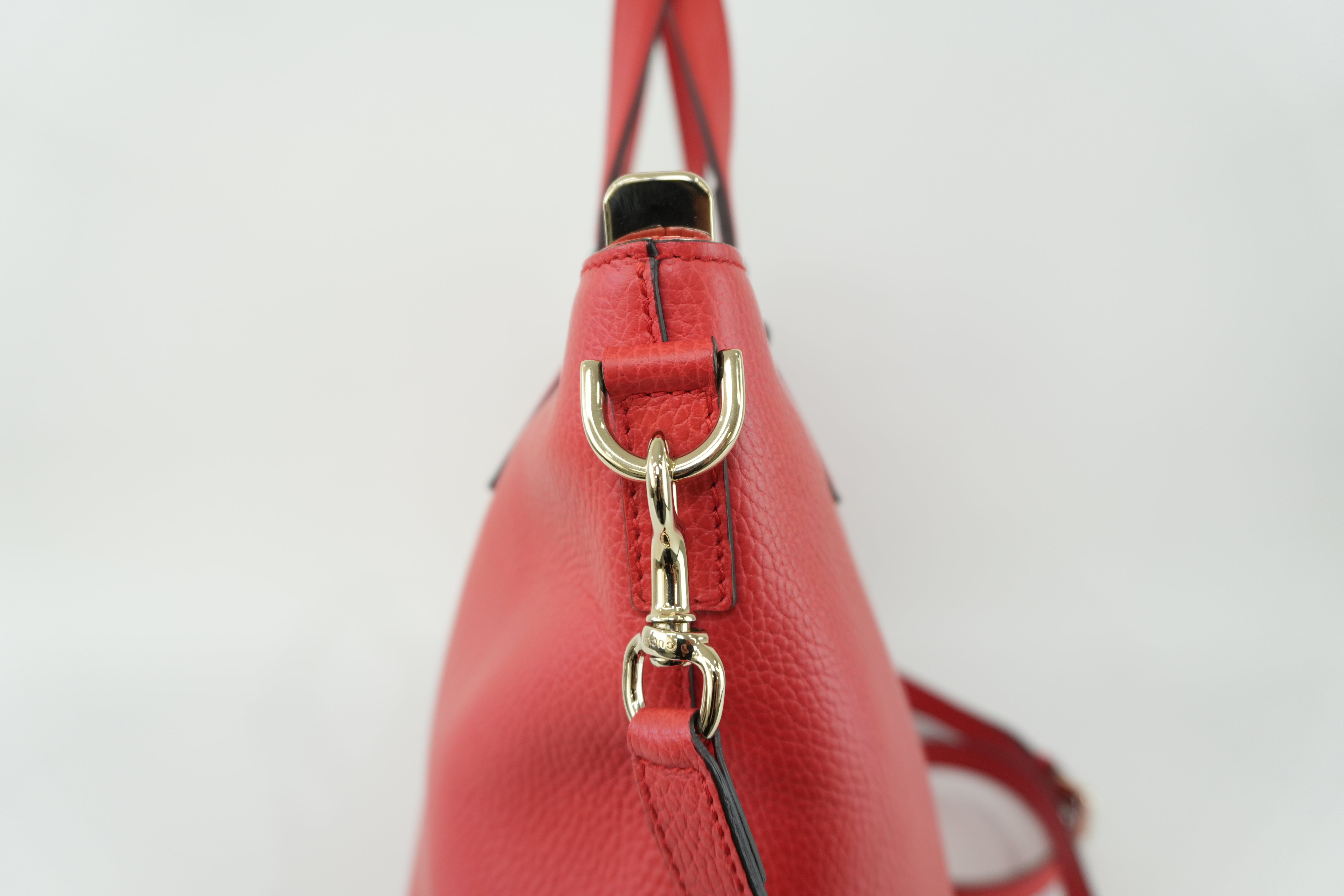 Gucci Two Way Bag Red Used