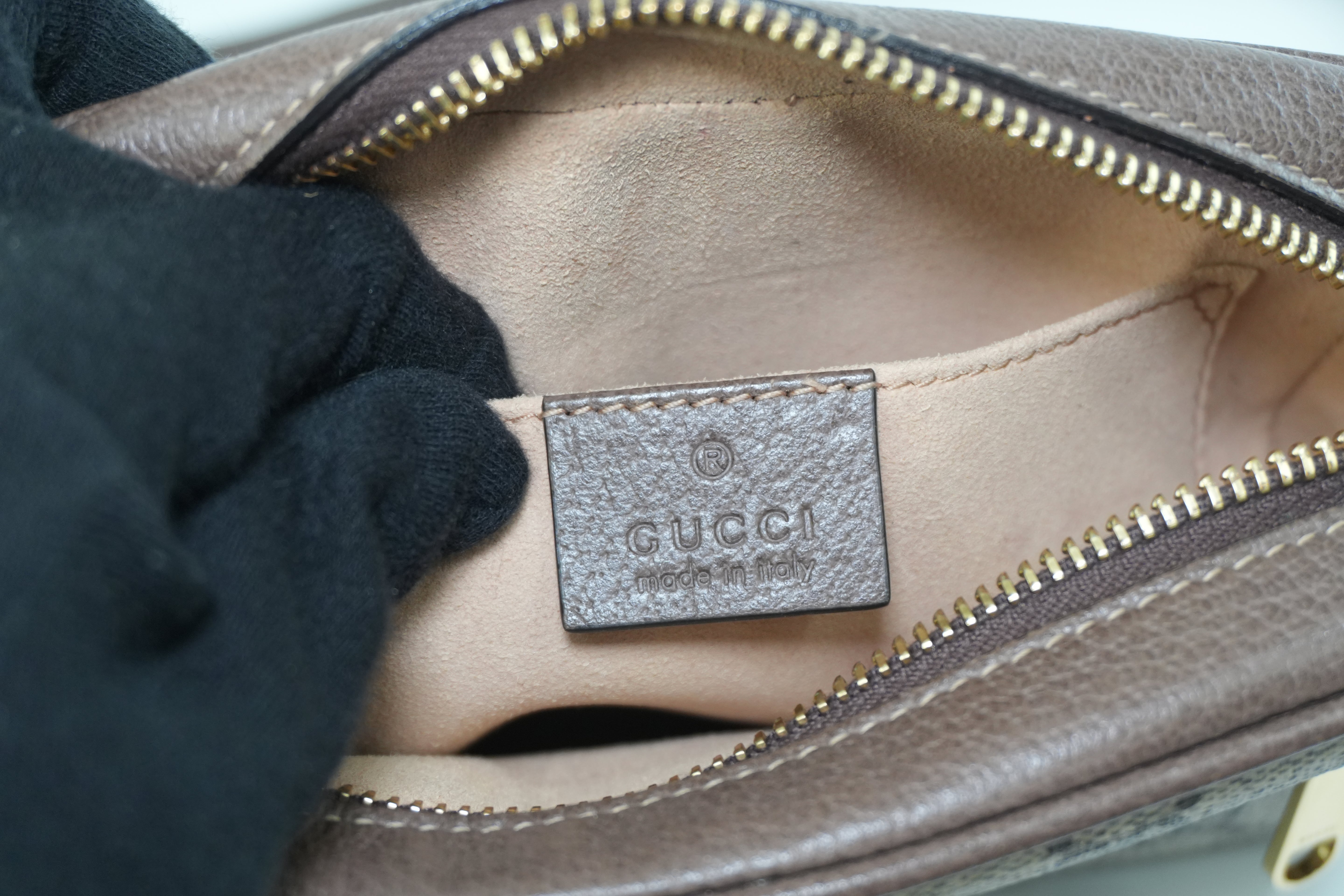 Gucci Canvas Ophidia Mini Shoulder Bag Used