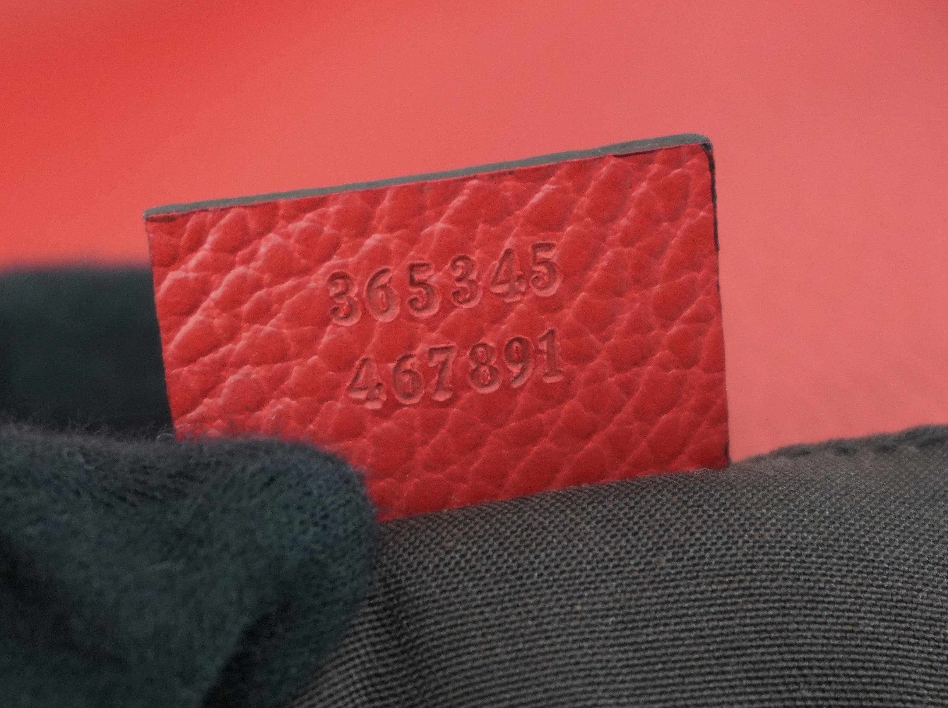 Gucci Two Way Bag Red Used