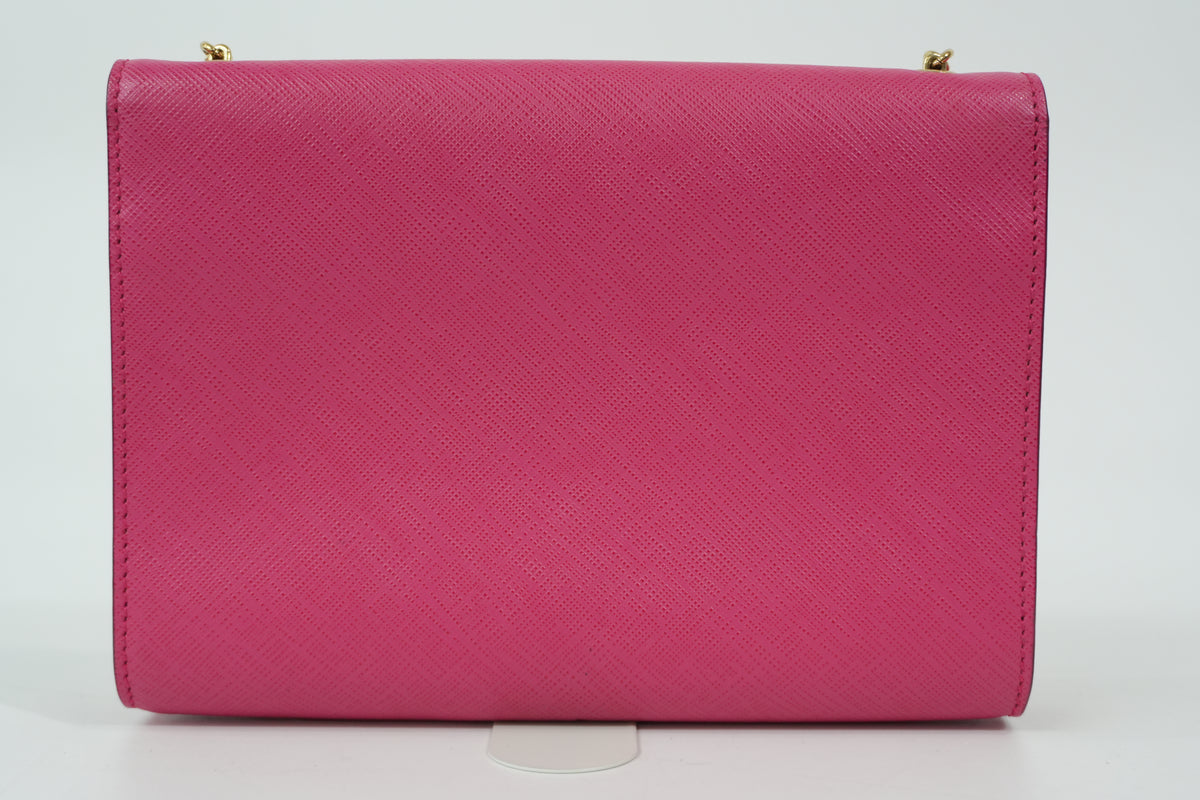 Pre-Owned Ferragamo Vara Bow Crossbody Bag Pink