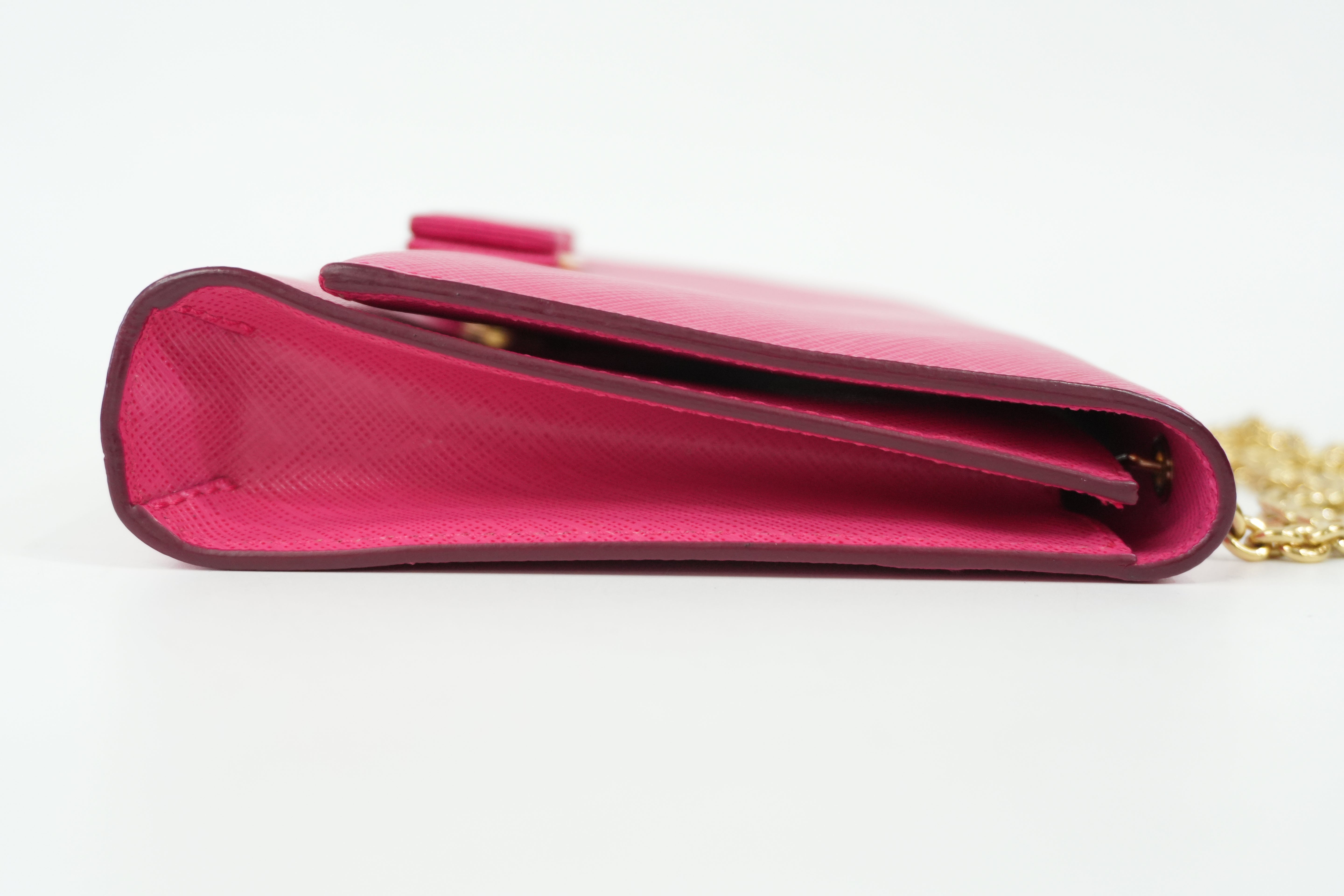 Pre-Owned Ferragamo Vara Bow Crossbody Bag Pink