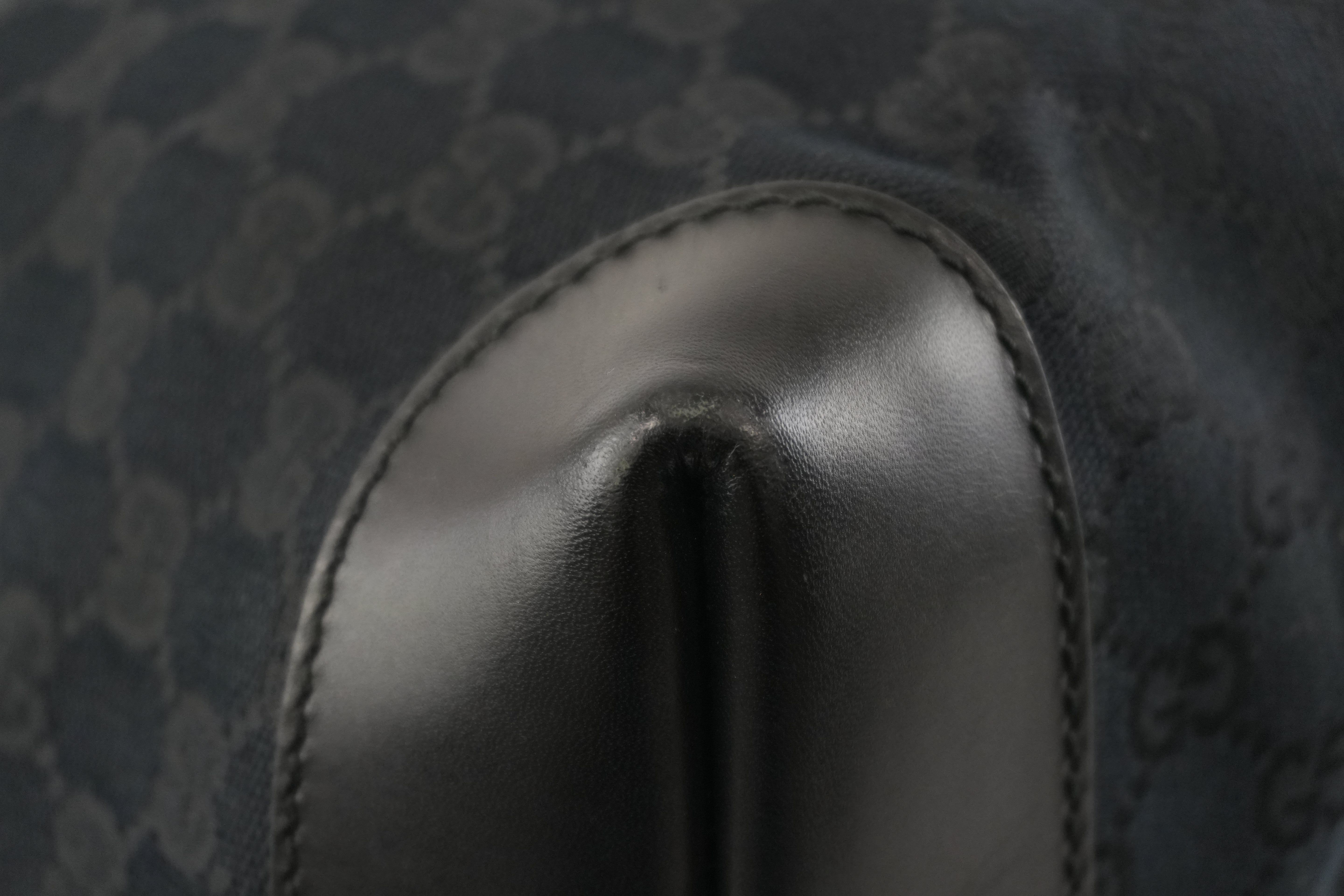 Pre-owned Gucci Black GG Canvas Craft Tote Bag