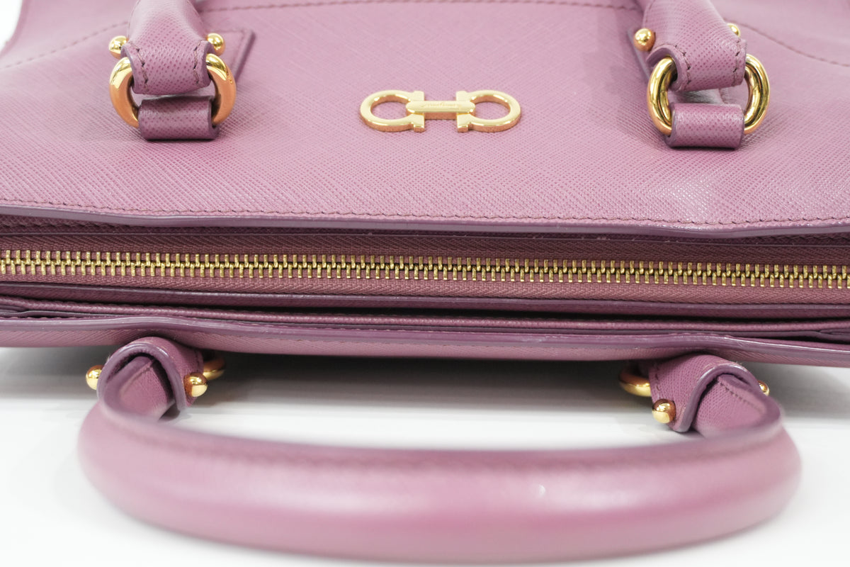 Pre-Owned Salvatore Ferragamo Beky Handbag Pink