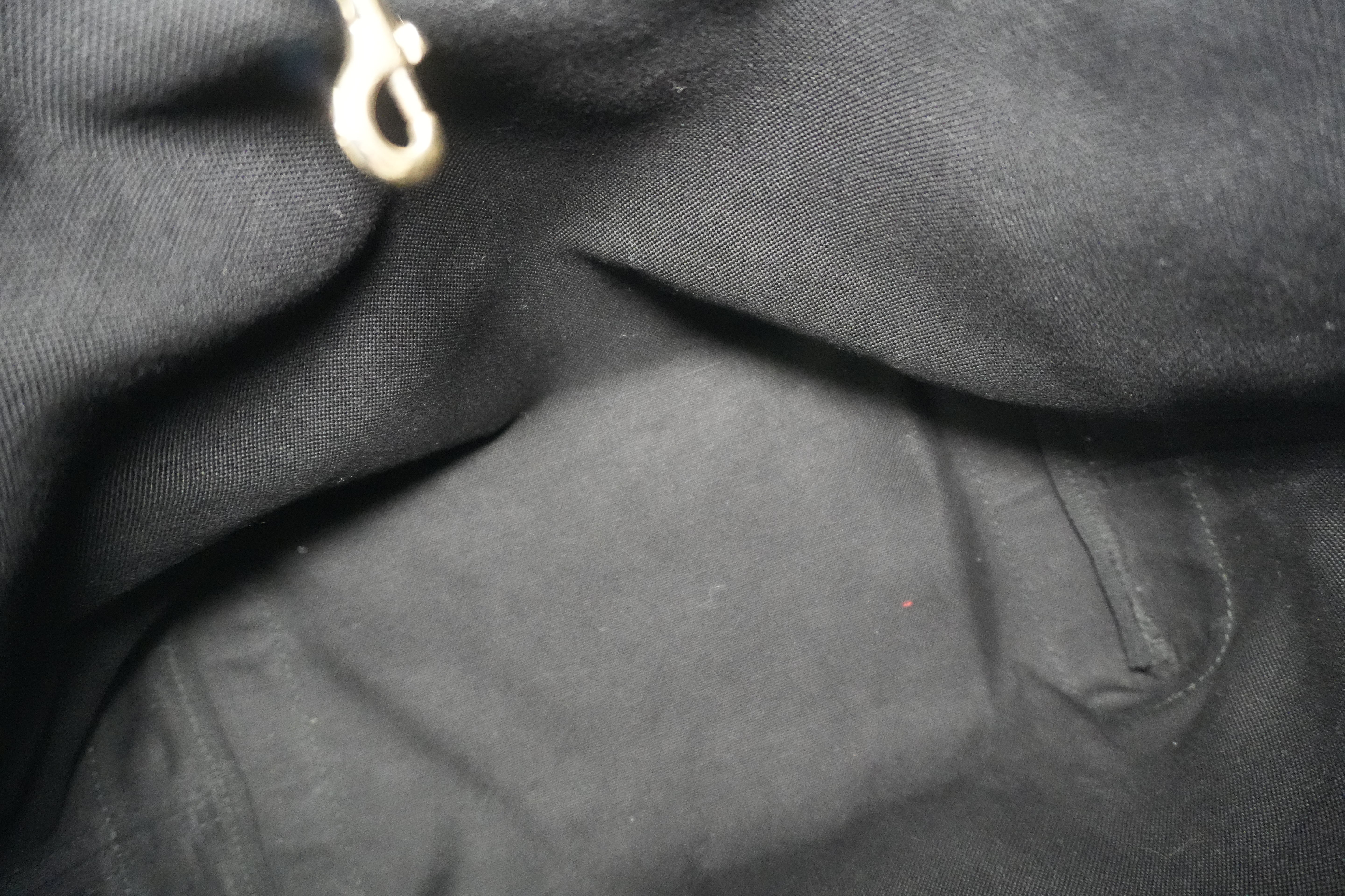 Pre-owned Gucci Black GG Canvas Craft Tote Bag