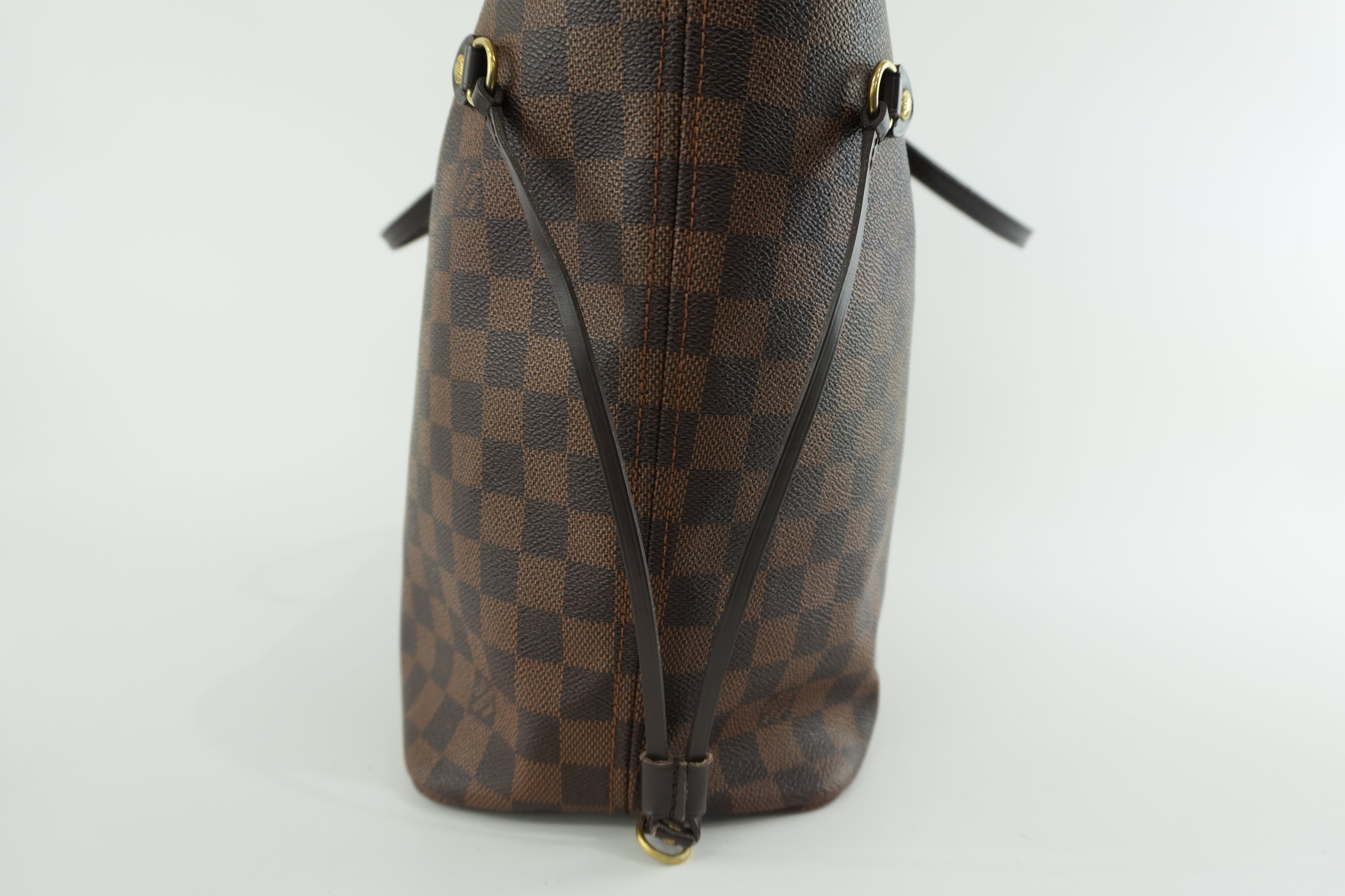 Louis Vuitton Damier Ebene Neverfull MM Tote Bag Used