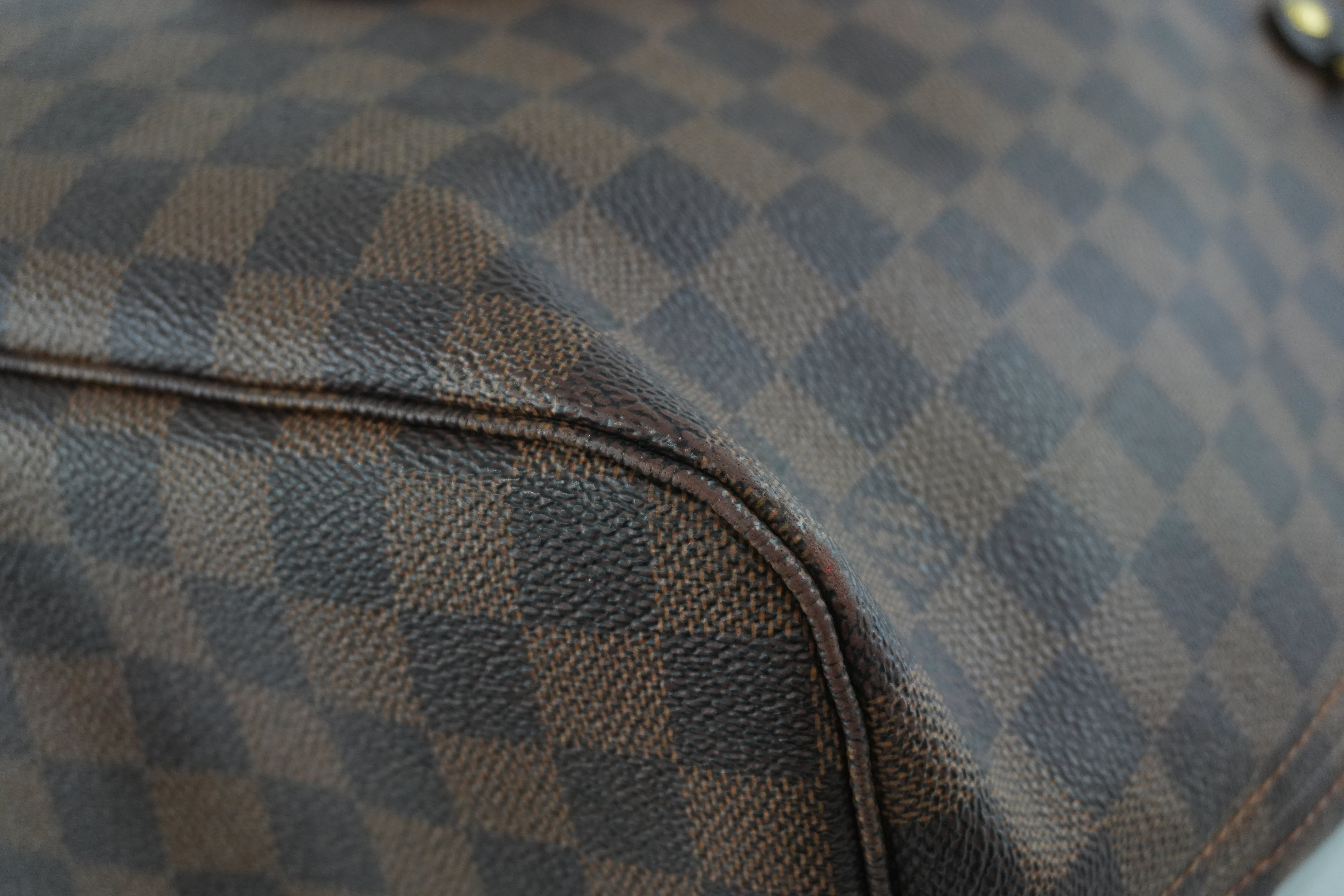 Louis Vuitton Damier Ebene Neverfull MM Tote Bag Used
