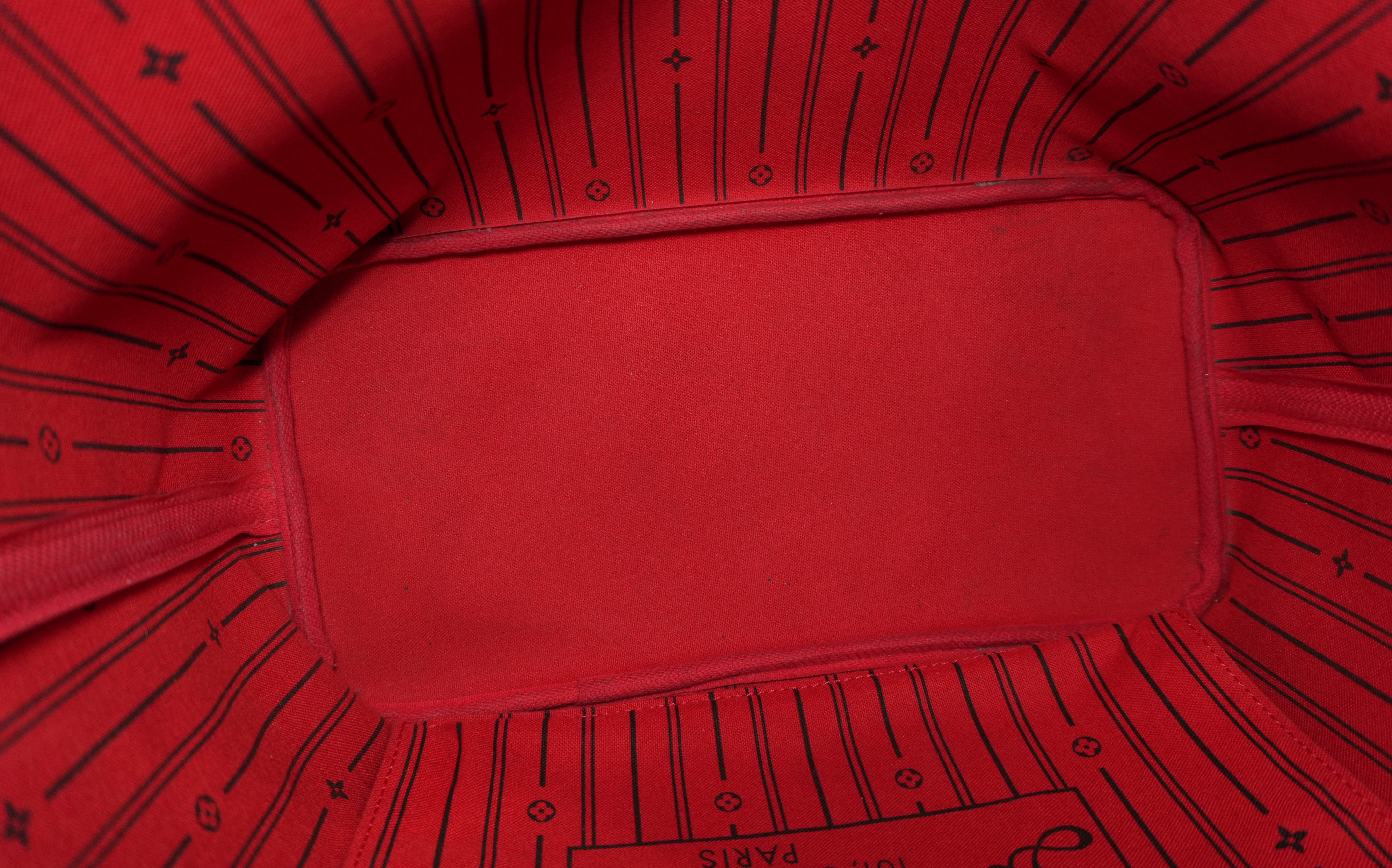 Louis Vuitton Damier Ebene Neverfull MM Tote Bag Used