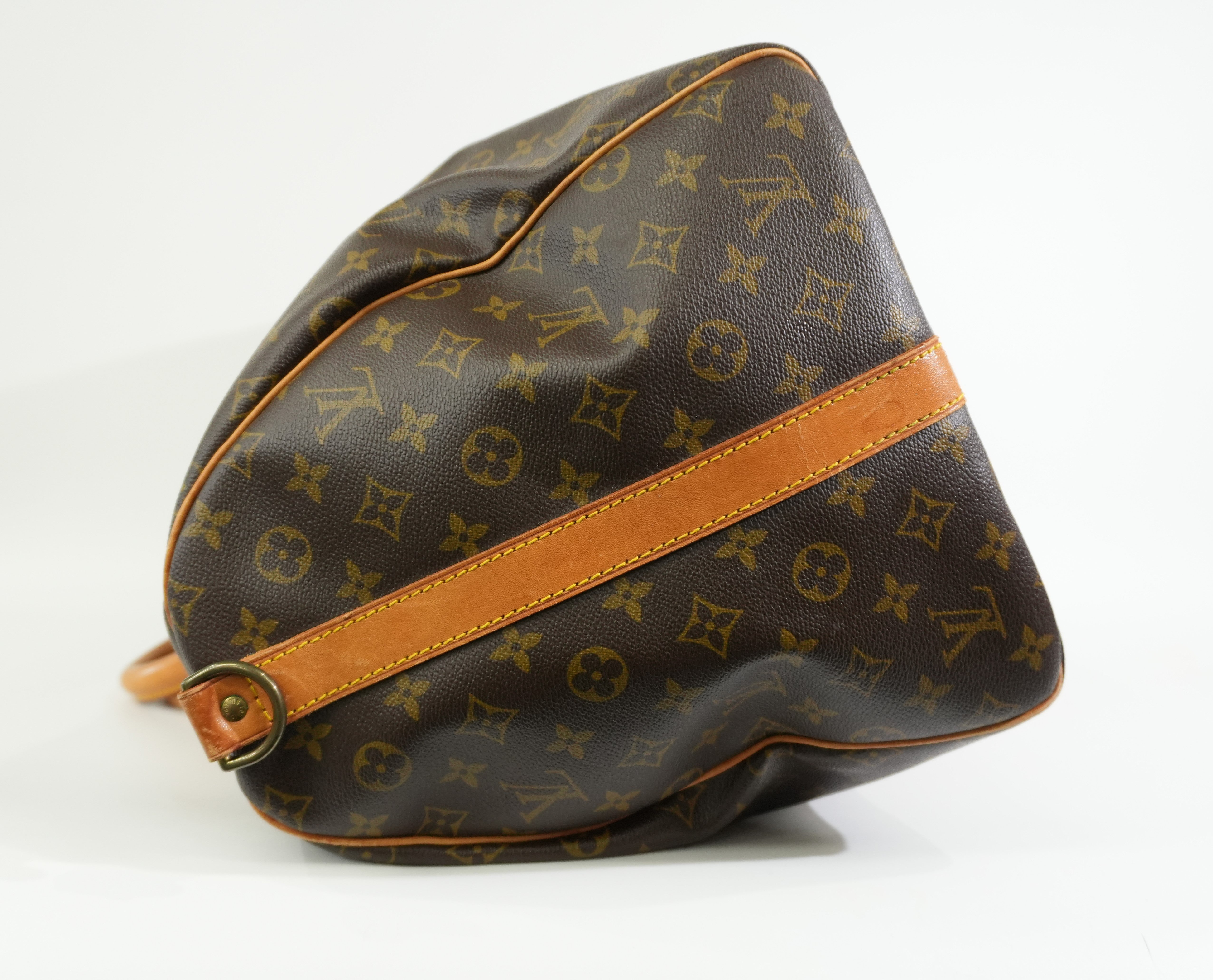 Pre-owned Louis Vuitton Monogram Keepall Bandouliere 55 Travel Bag