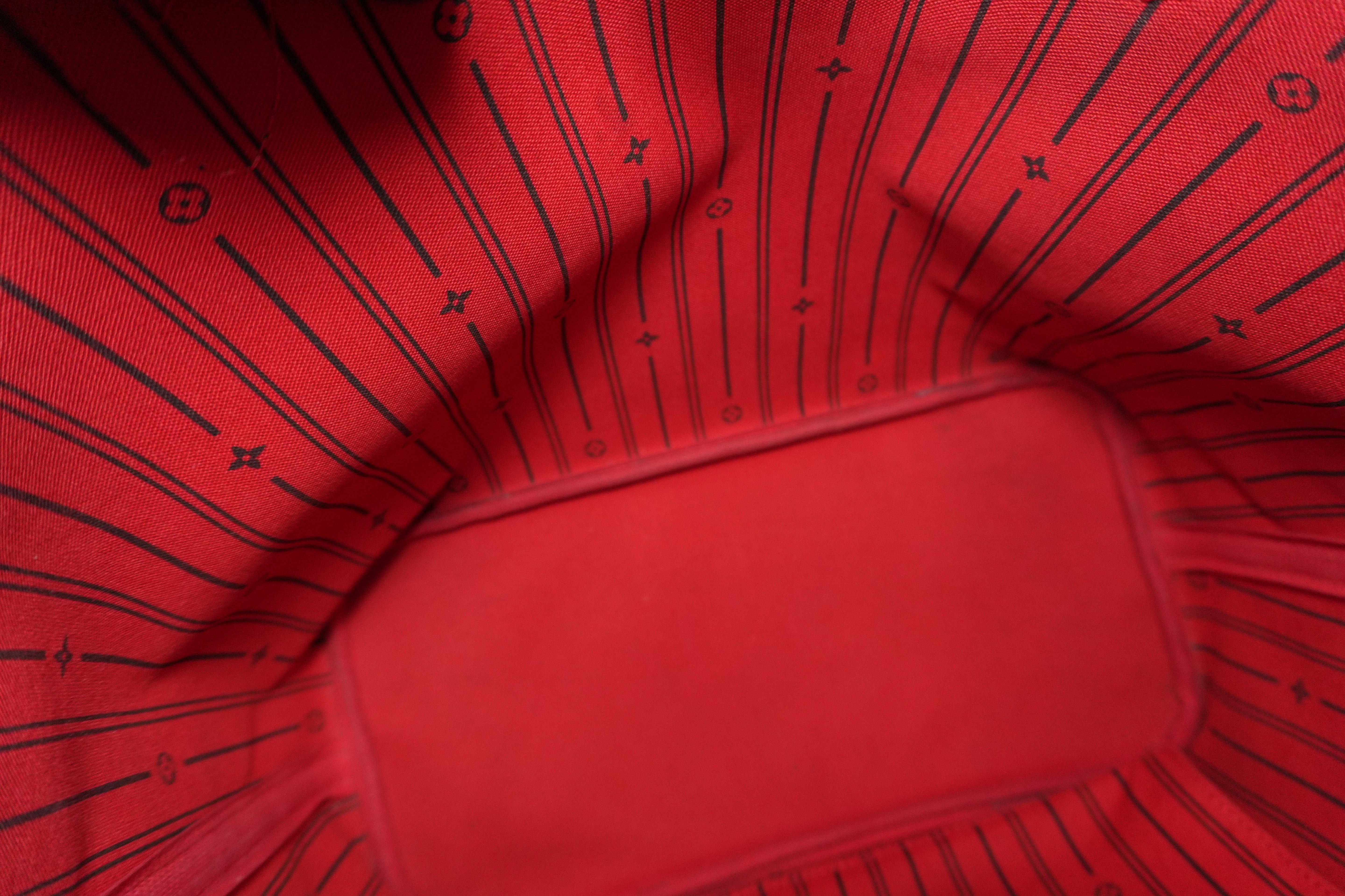 Louis Vuitton Damier Ebene Neverfull MM Tote Bag Used