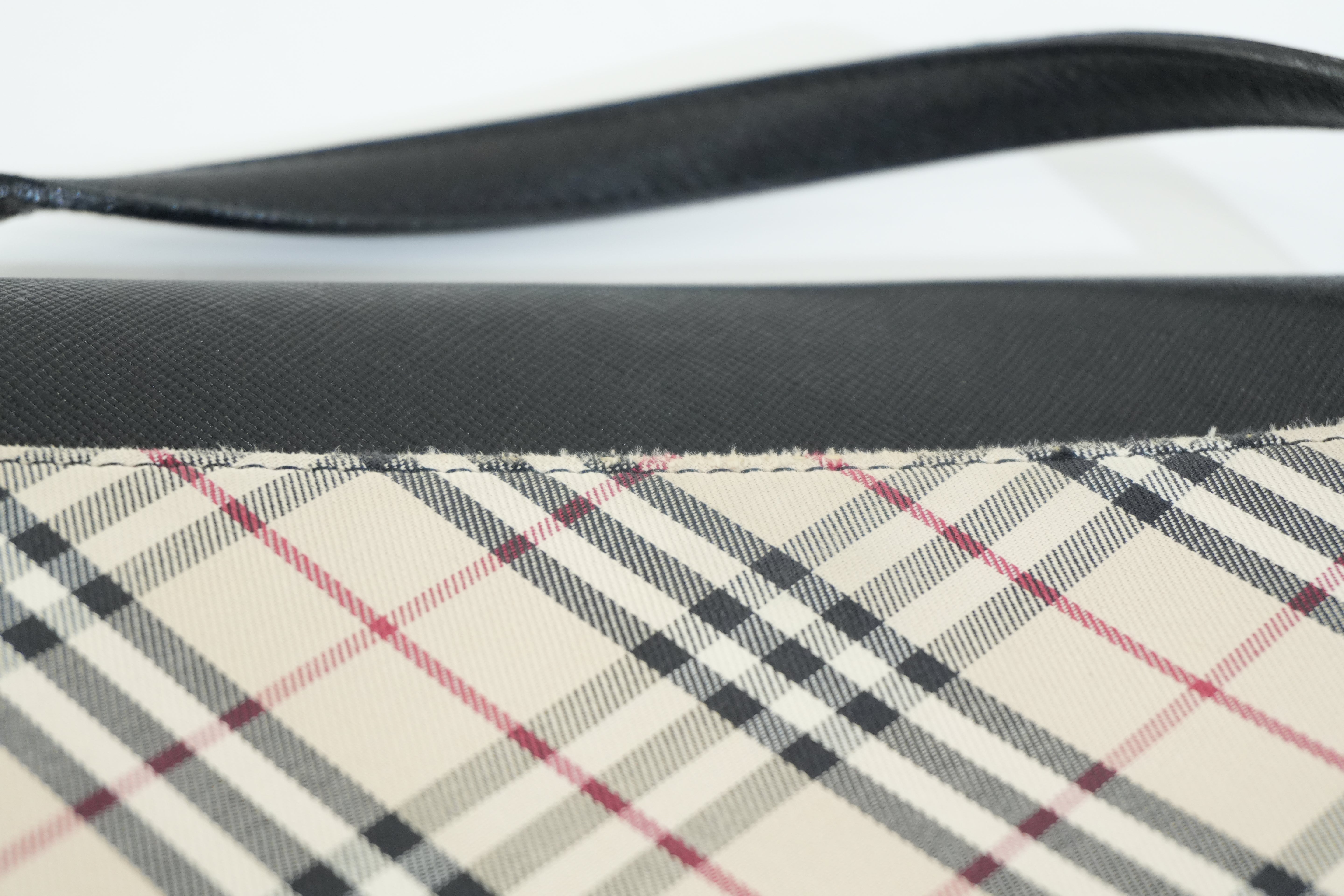 Pre-owned Burberry Nova Check Crossbody Bag Beige