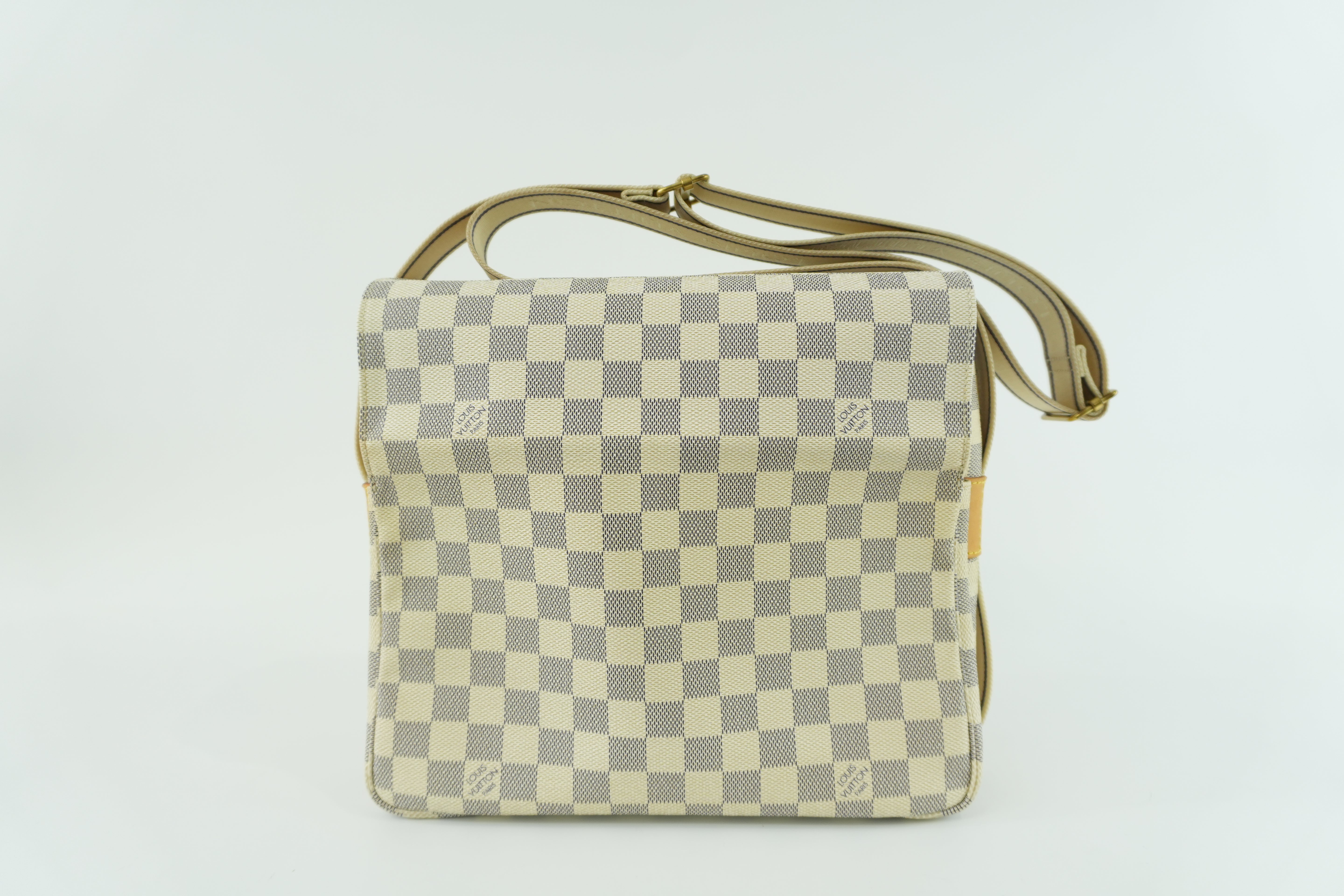 Louis Vuitton Damier Azur Naviglio Messenger Bag Used