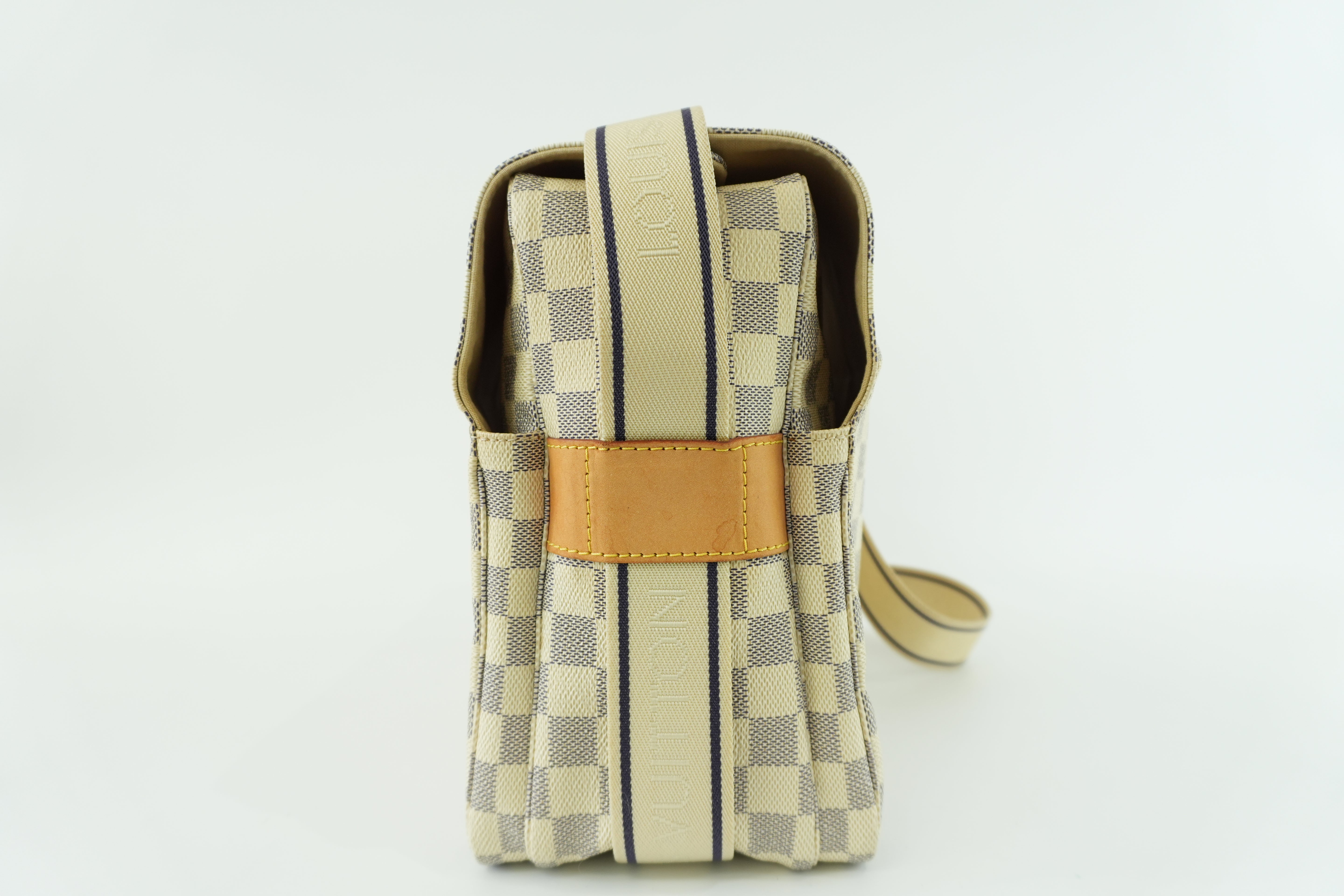 Louis Vuitton Damier Azur Naviglio Messenger Bag Used