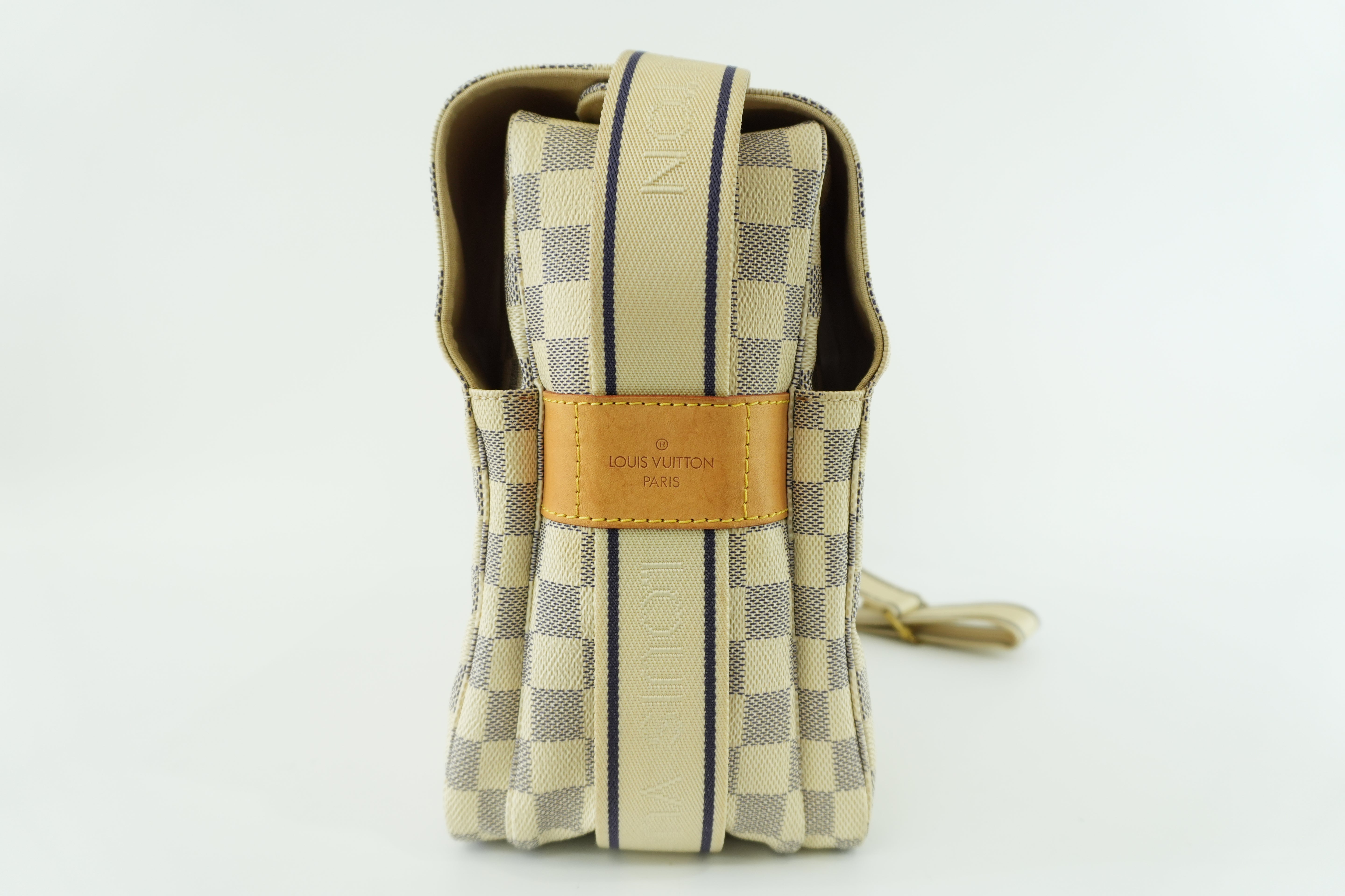 Louis Vuitton Damier Azur Naviglio Messenger Bag Used