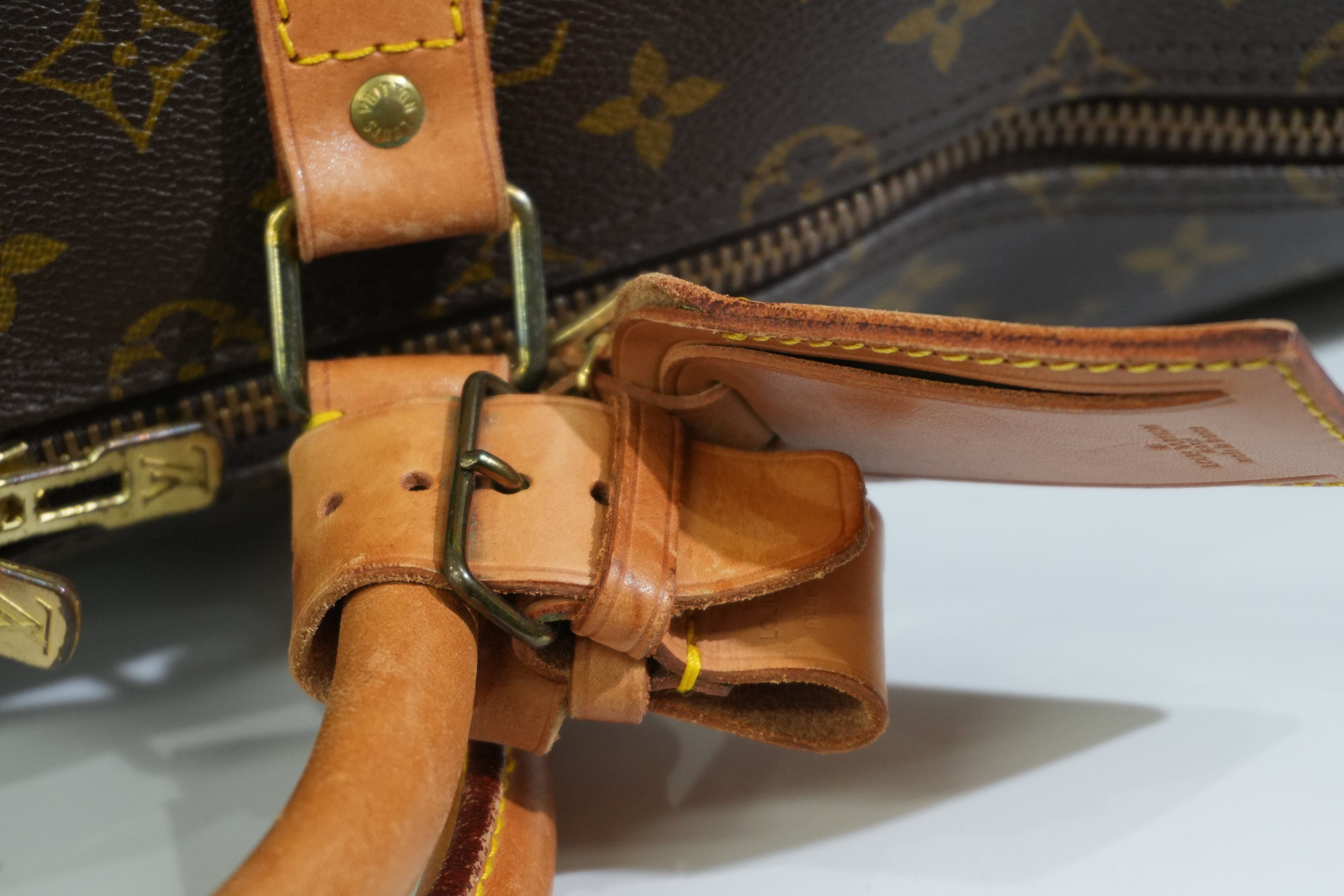 Pre-owned Louis Vuitton Monogram Keepall Bandouliere 55 Travel Bag