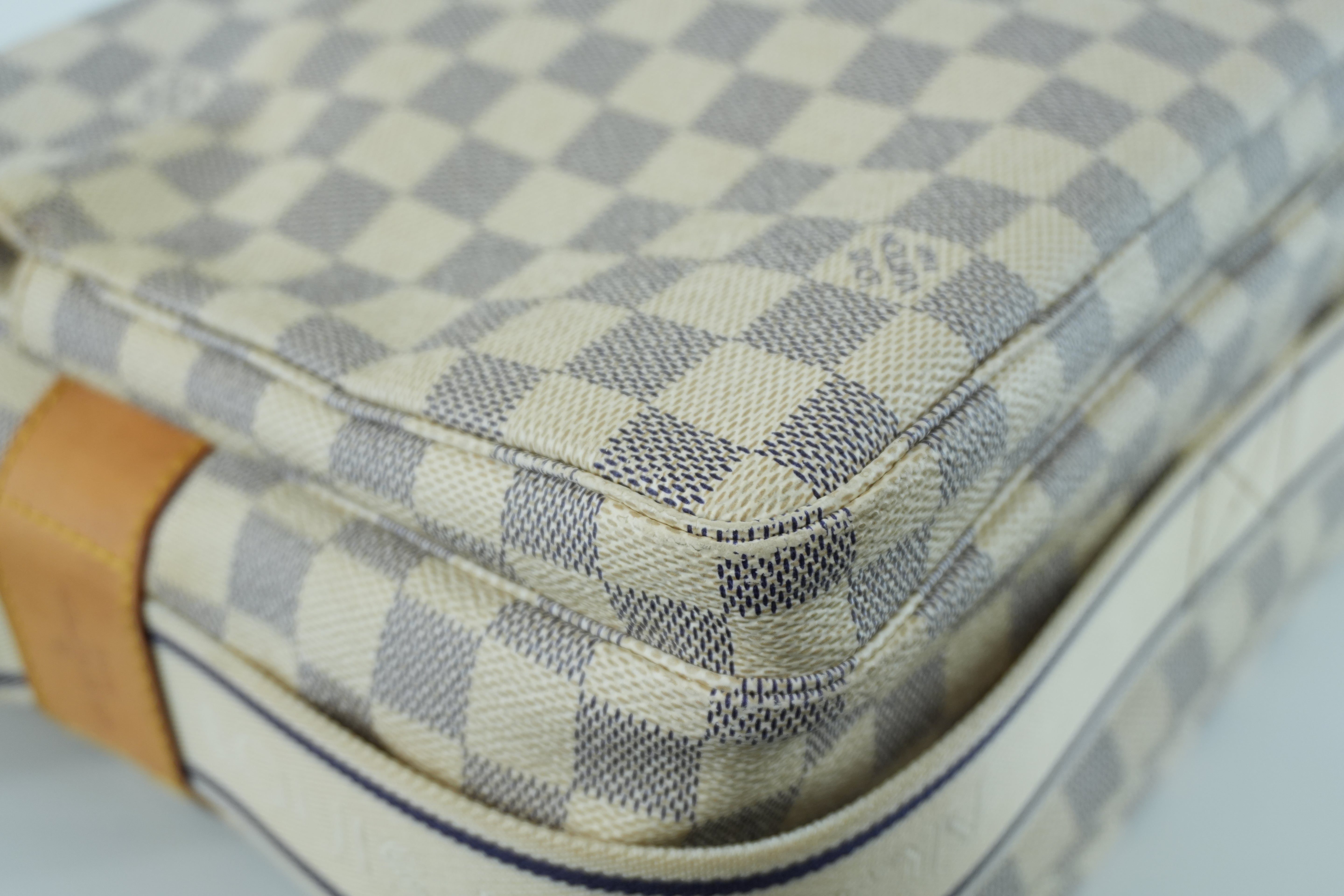 Louis Vuitton Damier Azur Naviglio Messenger Bag Used