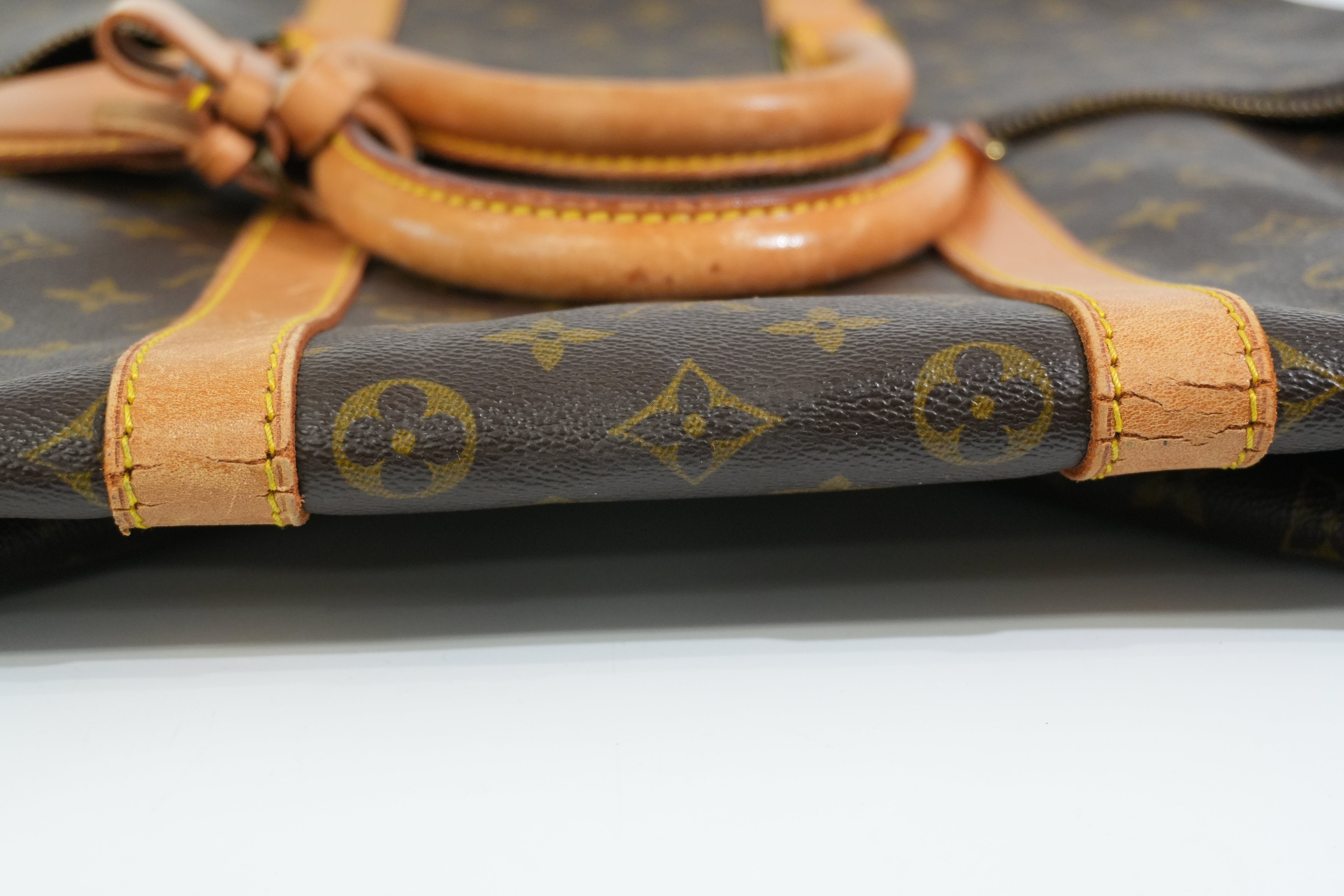 Pre-owned Louis Vuitton Monogram Keepall Bandouliere 55 Travel Bag