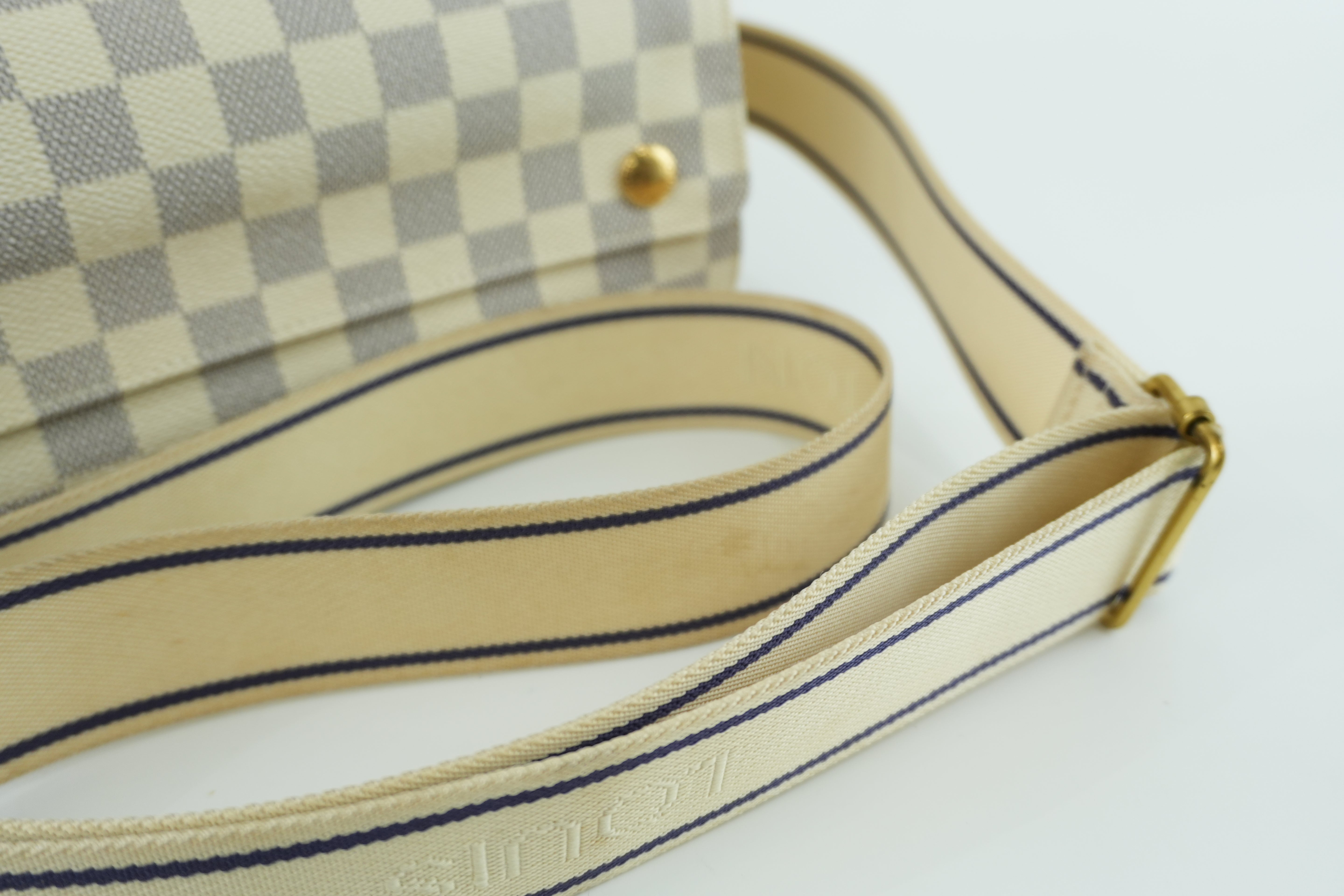 Louis Vuitton Damier Azur Naviglio Messenger Bag Used