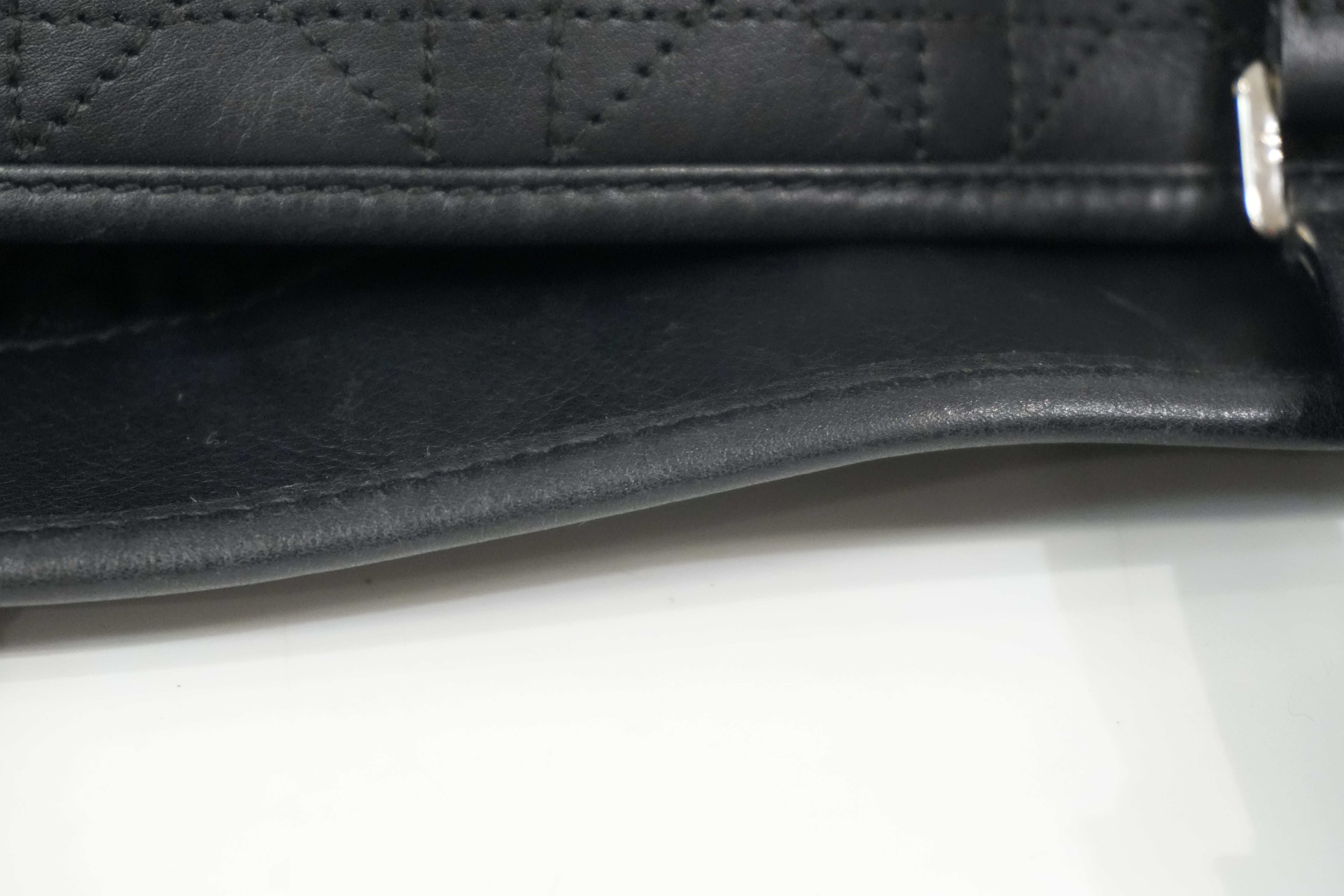 Pre-Owned Dior Cannage Cargo Shopper Tote Black
