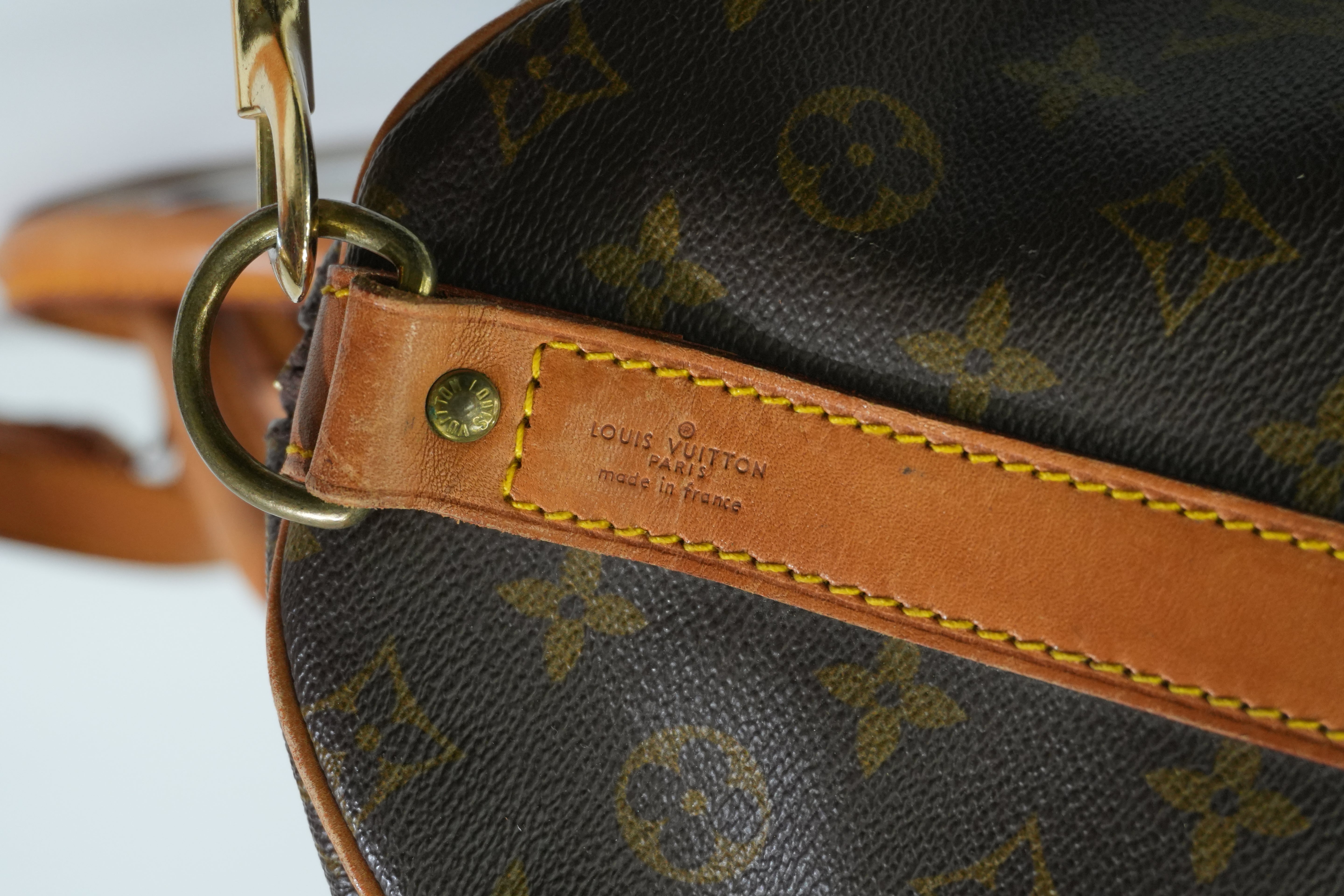 Pre-owned Louis Vuitton Monogram Keepall Bandouliere 55 Travel Bag