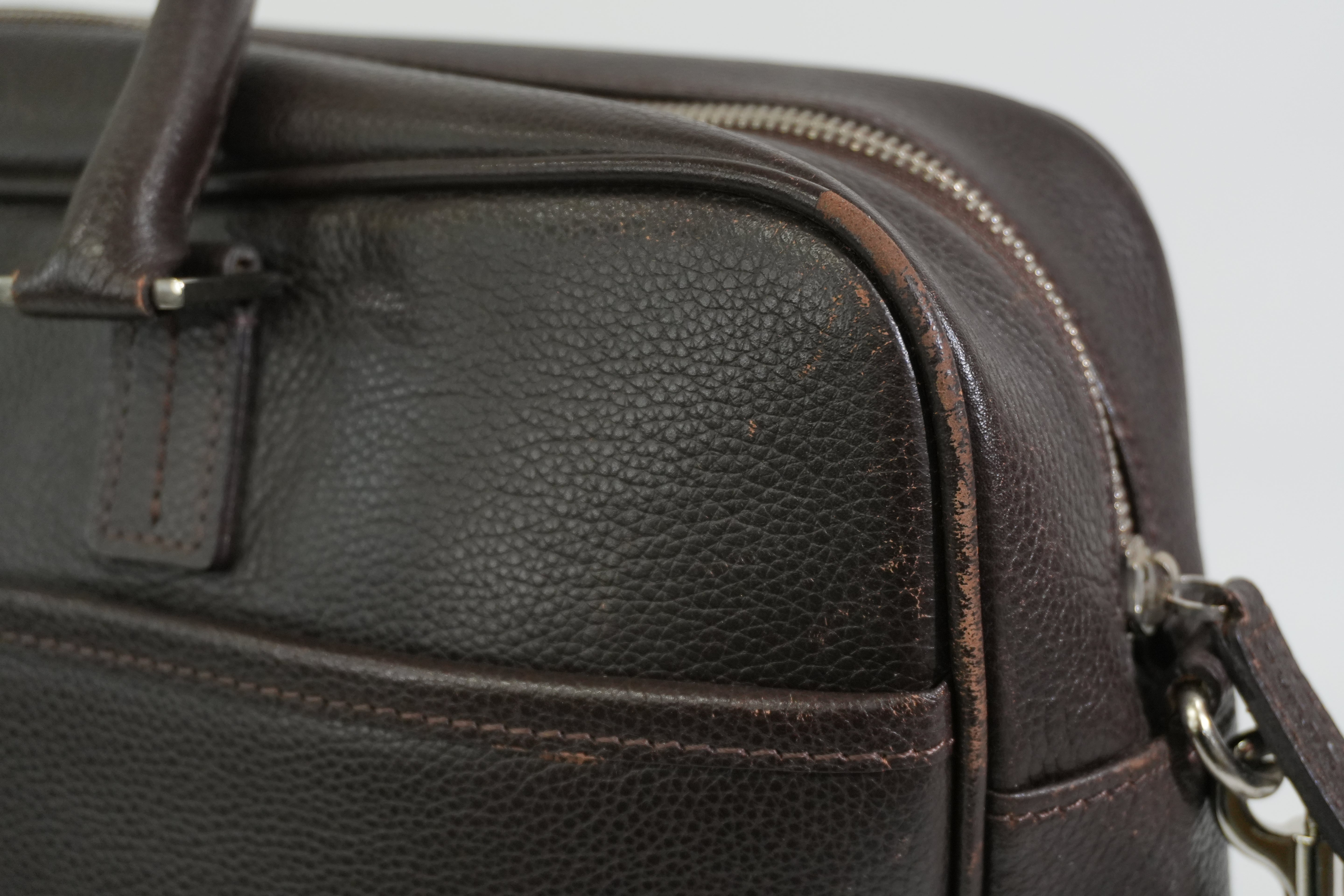 Pre-owned Burberry Briefcase Brown