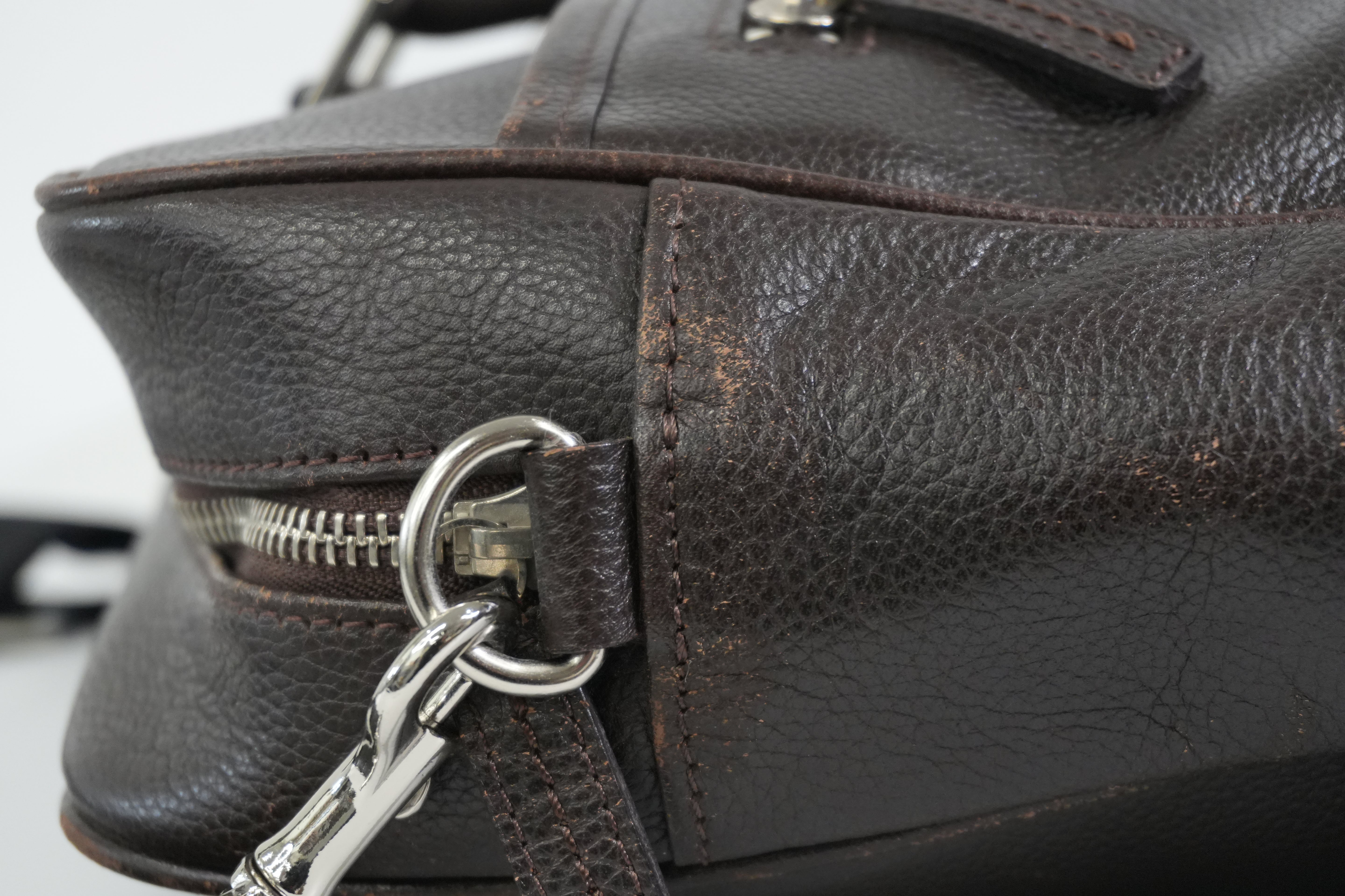 Pre-owned Burberry Briefcase Brown