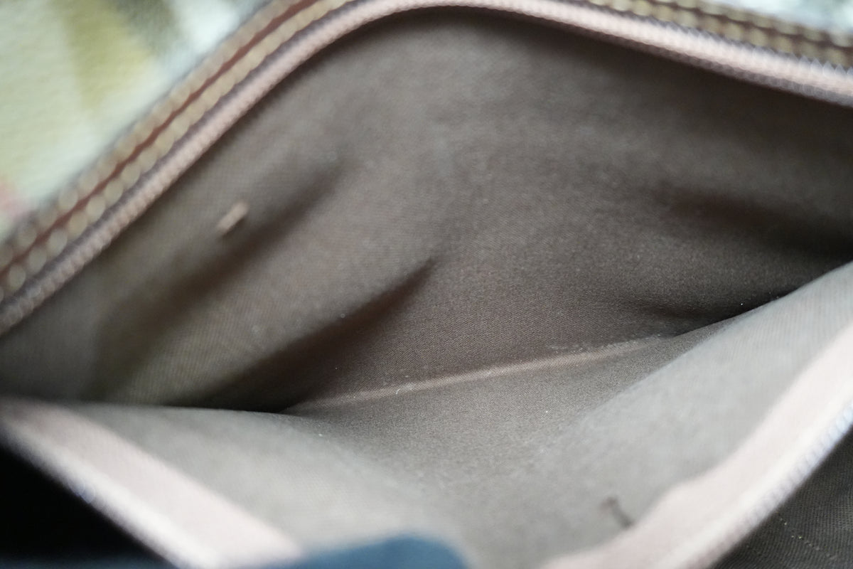 Pre-Owned Burberry Check Duffle Bag size 50 Beige