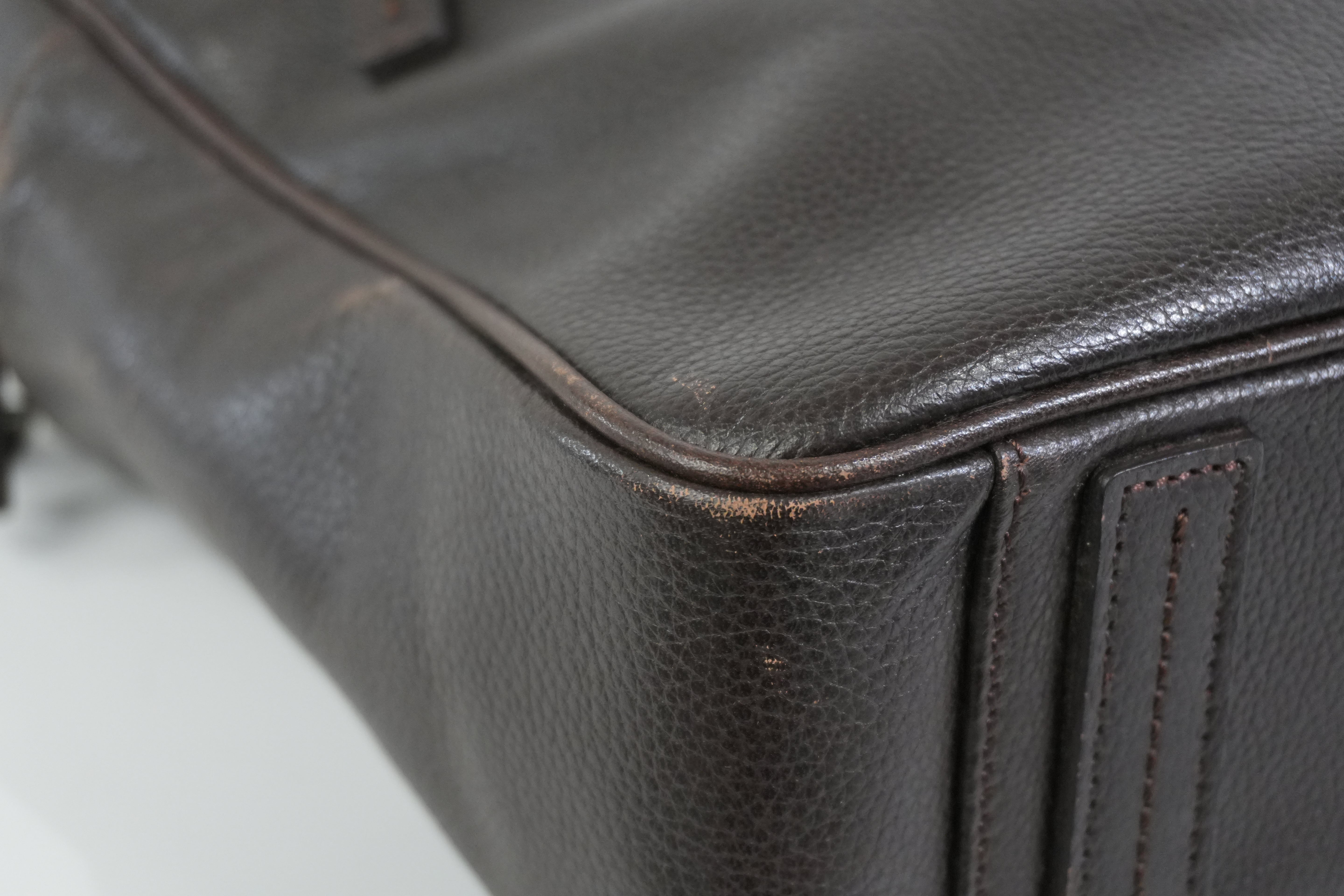 Pre-owned Burberry Briefcase Brown