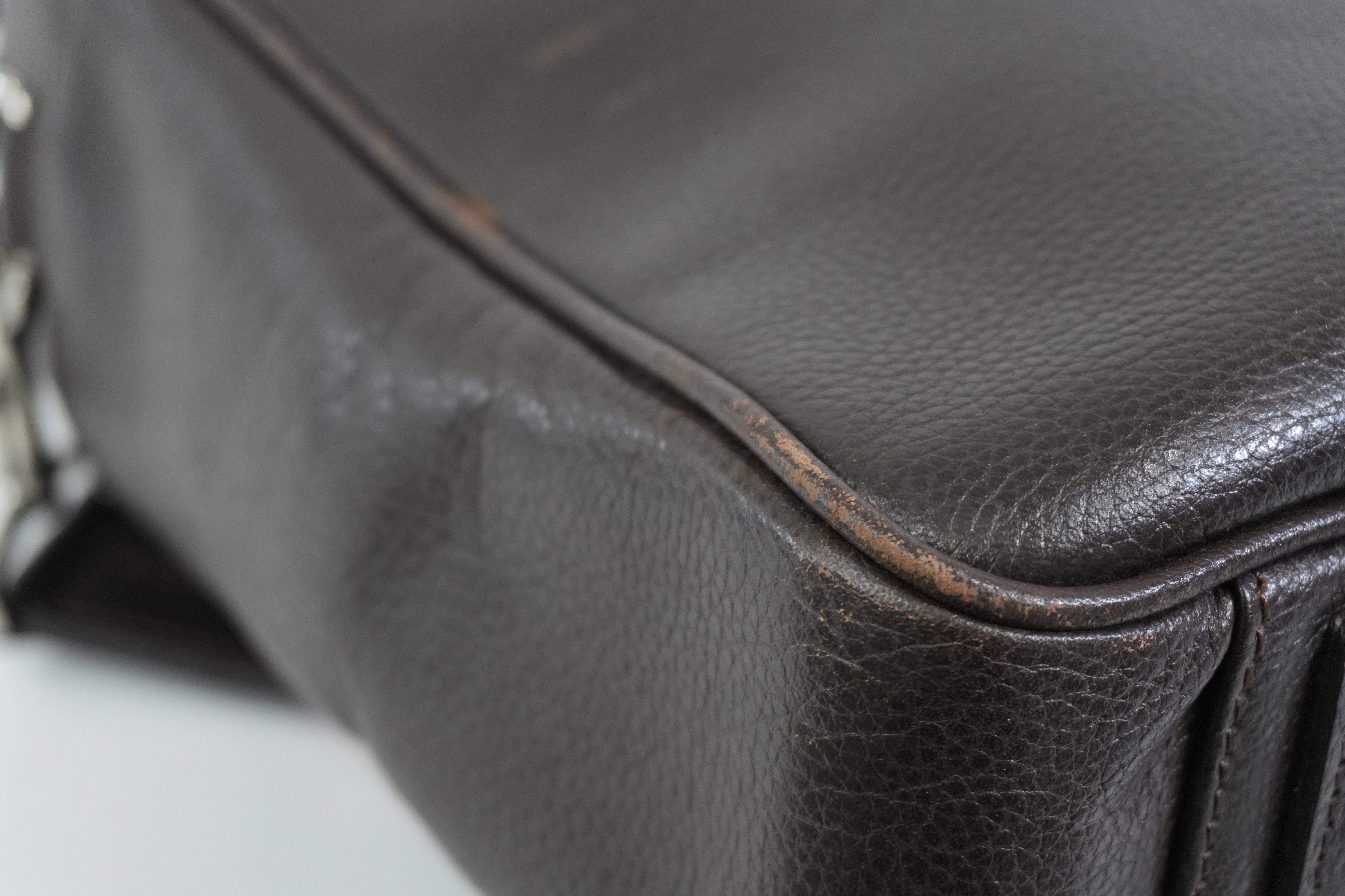 Pre-owned Burberry Briefcase Brown