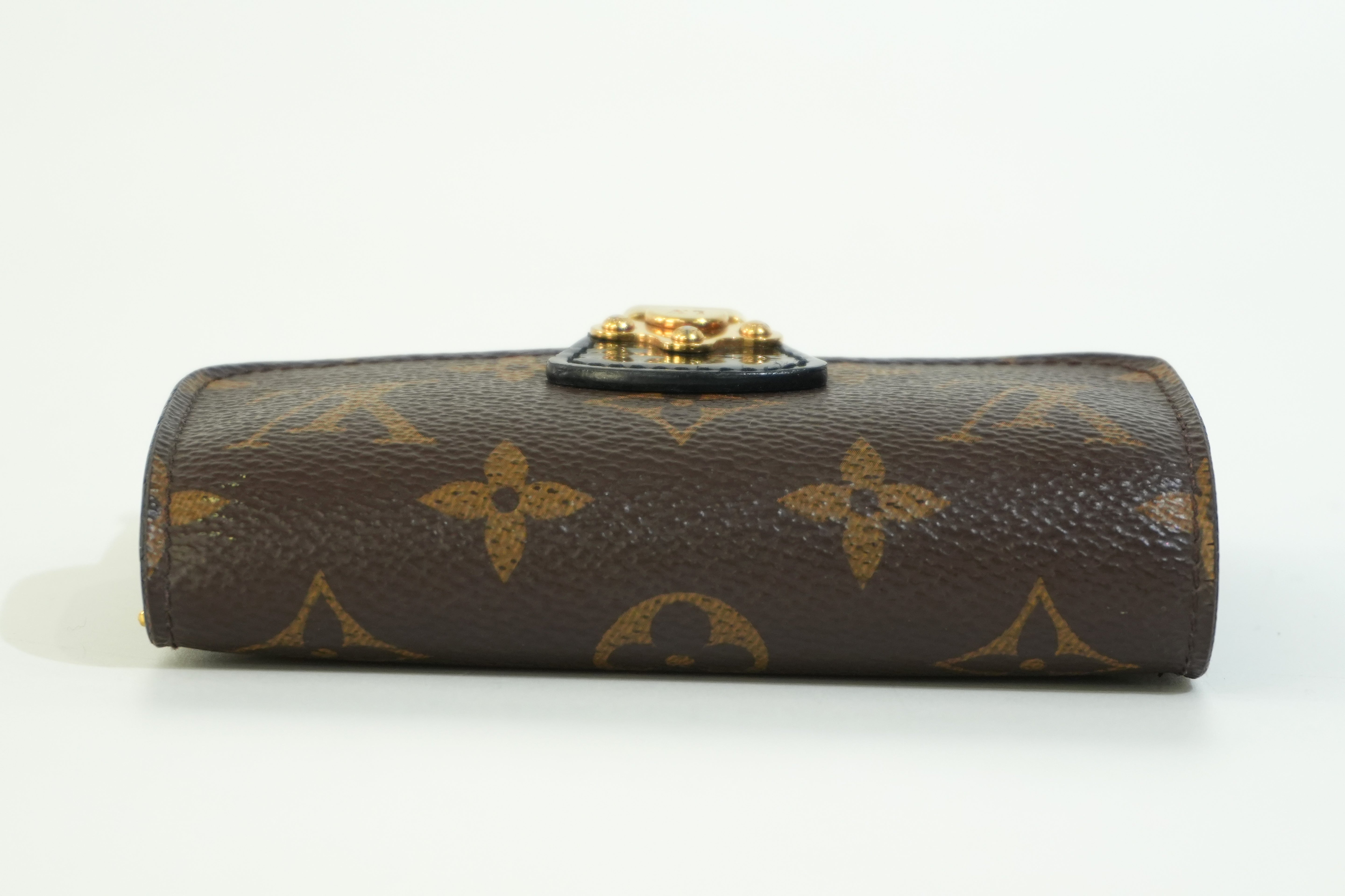 Pre-owned Louis Vuitton Cherry Wood Compact Wallet