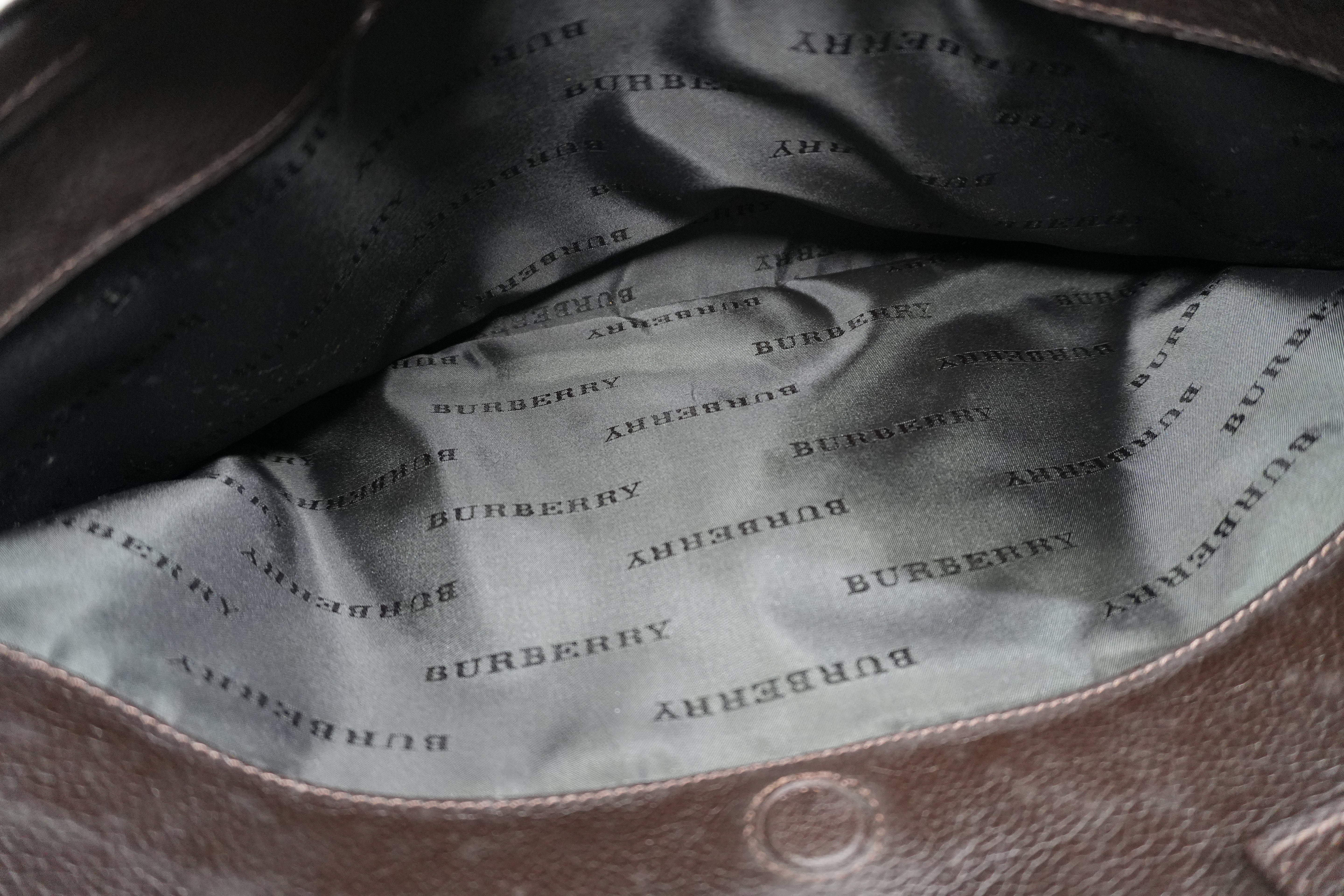 Pre-owned Burberry Briefcase Brown