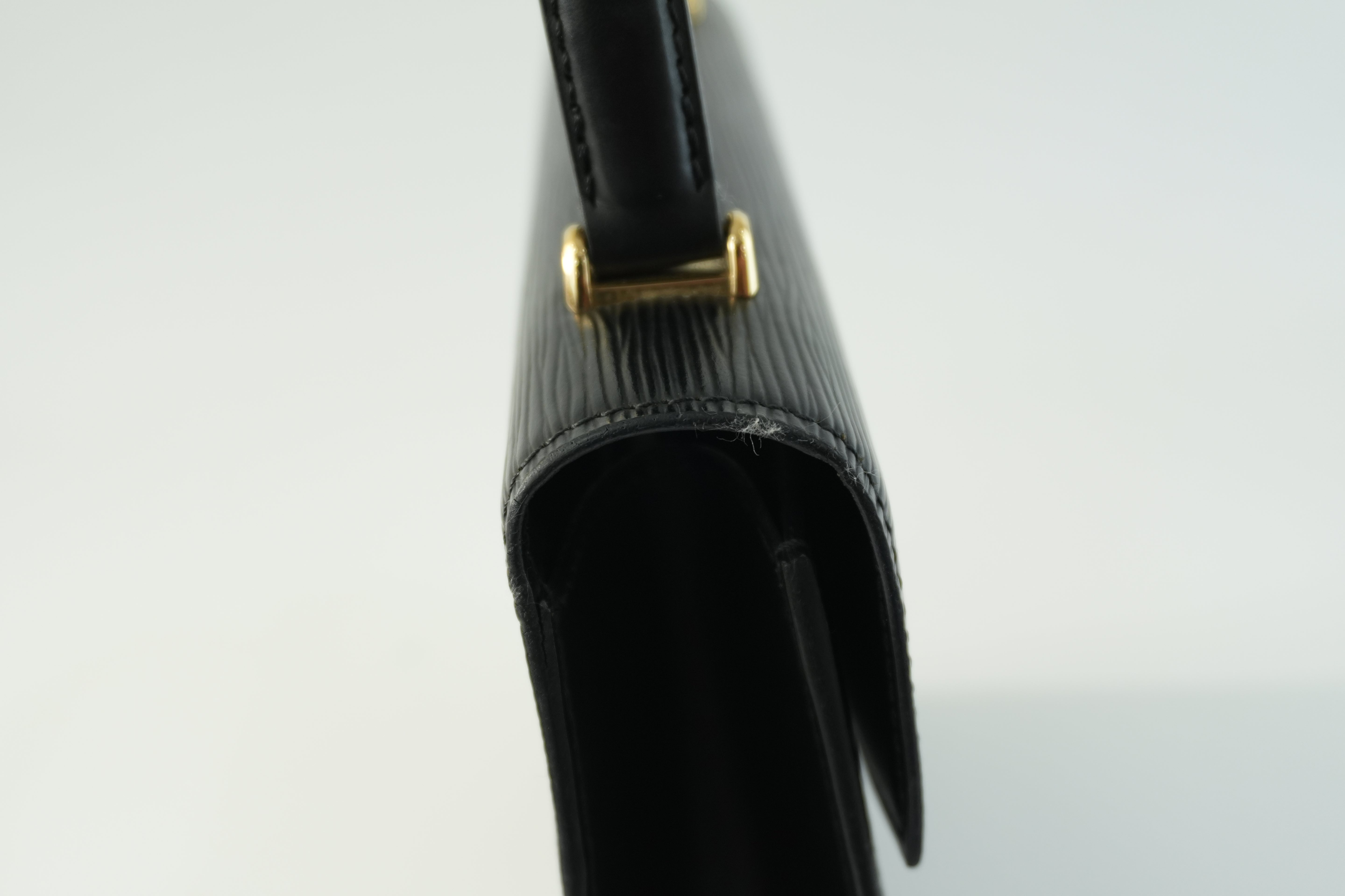 Louis Vuitton Epi Malesherbe Handbag Black Used